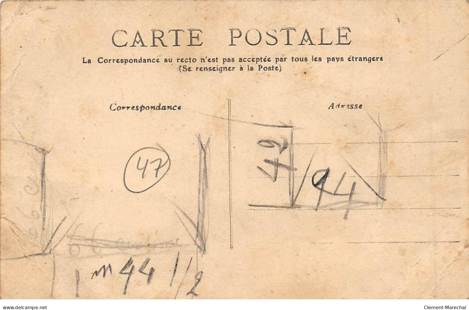 CASTELJALOUX - Concours De Voitures Fleuries, Le 19 Août 1907 - état - Casteljaloux