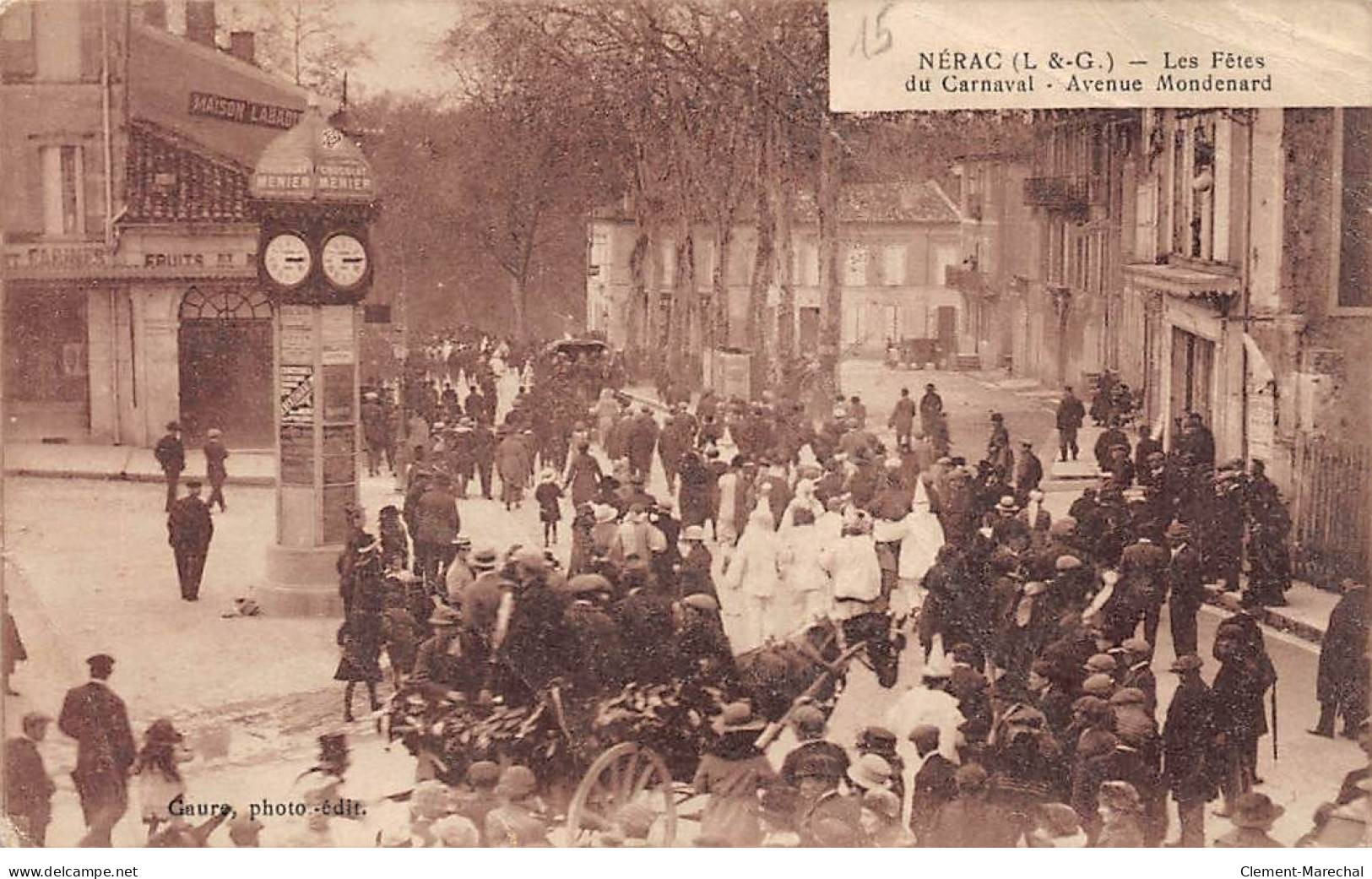 NERAC - Les Fêtes Du Carnaval - Avenue Mondenard - état - Nerac