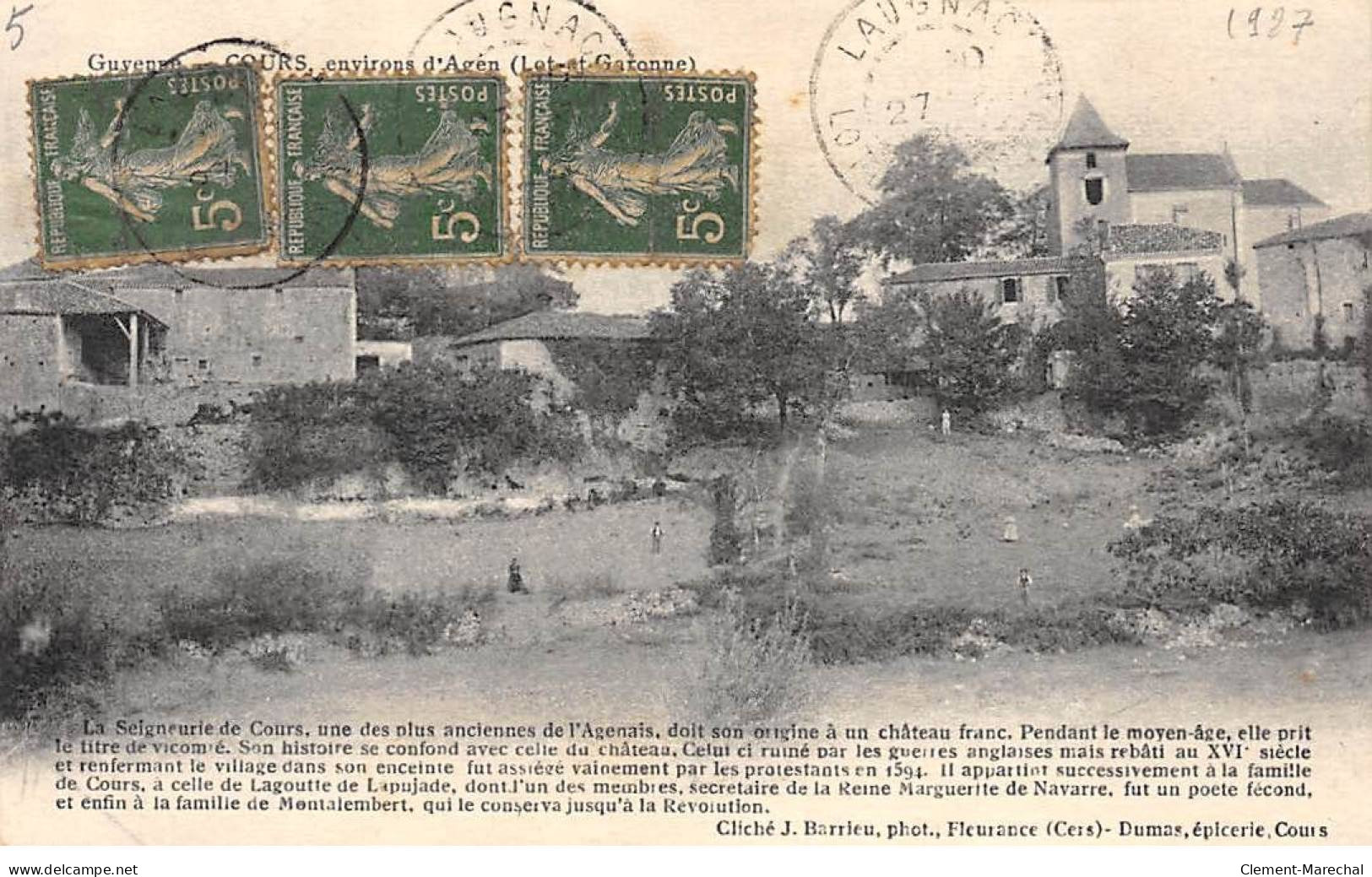 GUYENNE - COURS - Environs D'AGEN - Très Bon état - Sonstige & Ohne Zuordnung