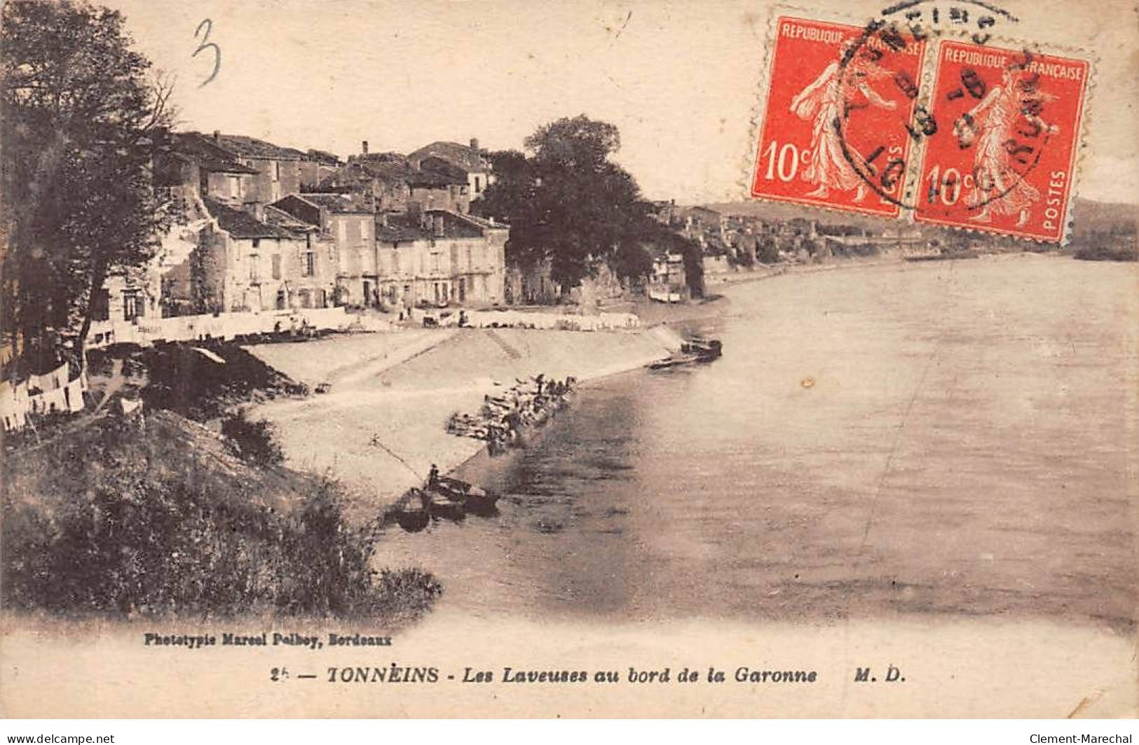 TONNEINS - Les Laveuses Au Bord De La Garonne - Très Bon état - Tonneins