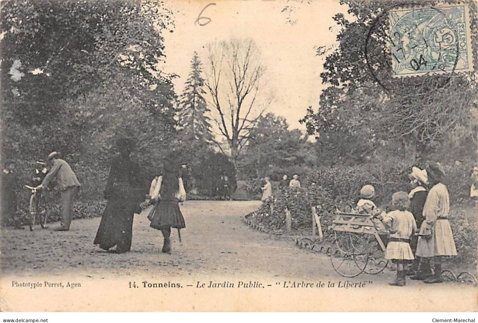 TONNEINS - Le Jardin Public - L'Arbre De La Liberté - état - Tonneins