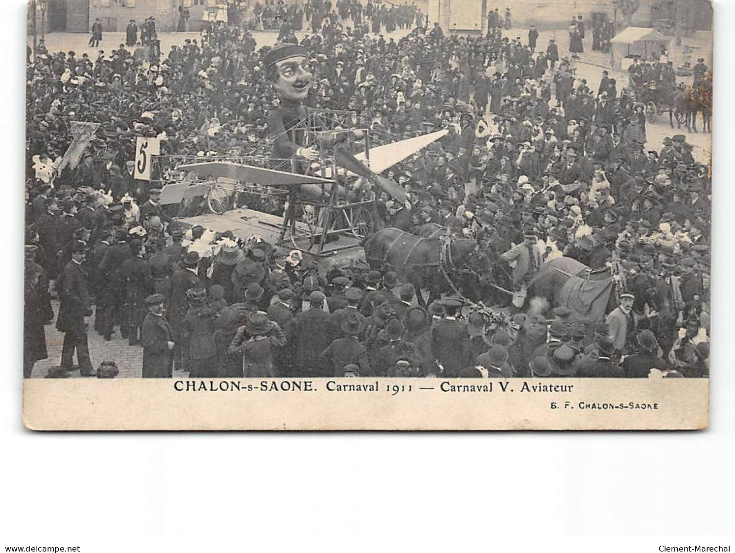 CHALON SUR SAONE - Carnaval 1911 - Carnaval V. Aviateur - Très Bon état - Chalon Sur Saone