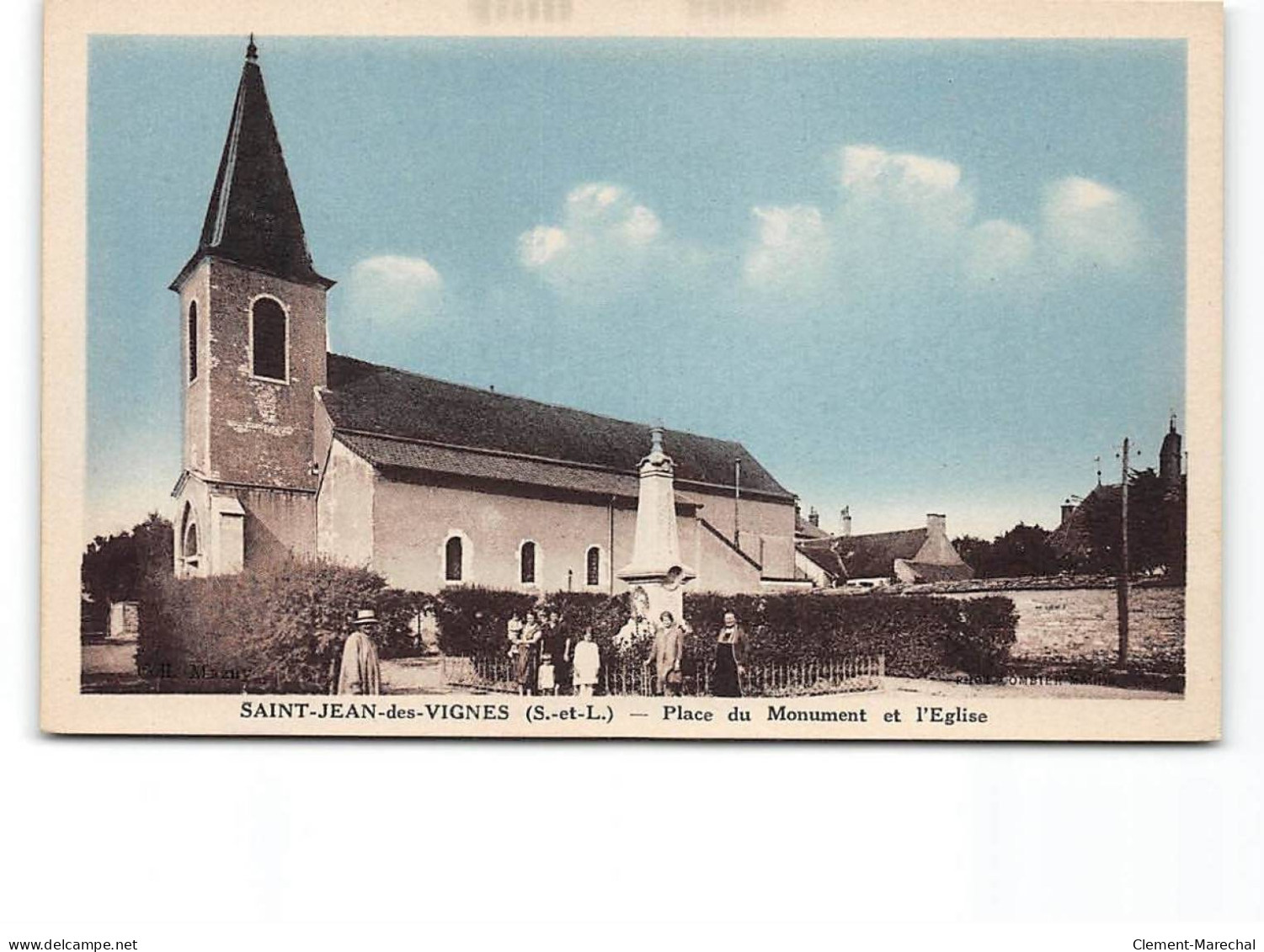 SAINT JEAN DES VIGNES - Place Du Monument Et L'Eglise - Très Bon état - Other & Unclassified