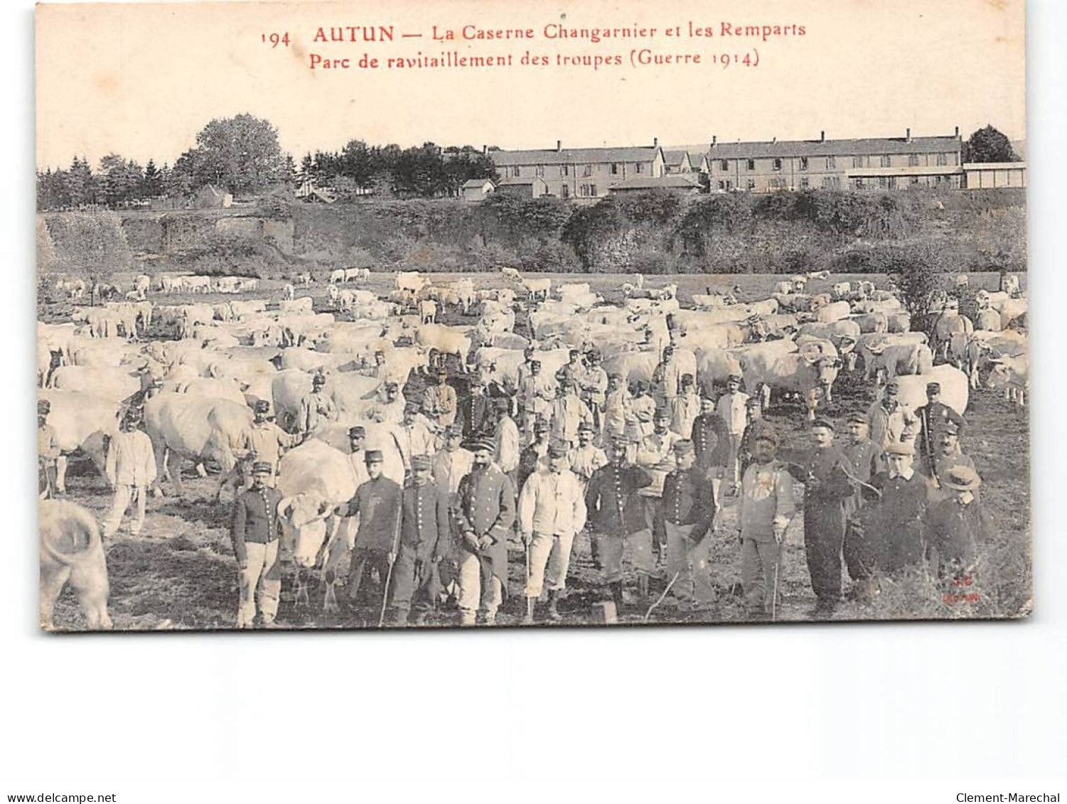 AUTUN - La Caserne Changarnier Et Les Remparts - Parc De Ravitaillement Des Troupes - Guerre 1914 - Très Bon état - Autun