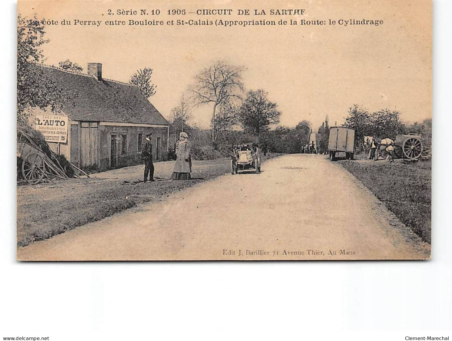Circuit De La Sarthe - La Côte Du Perray Entre Bouloire Et Saint Calais - Très Bon état - Saint Calais