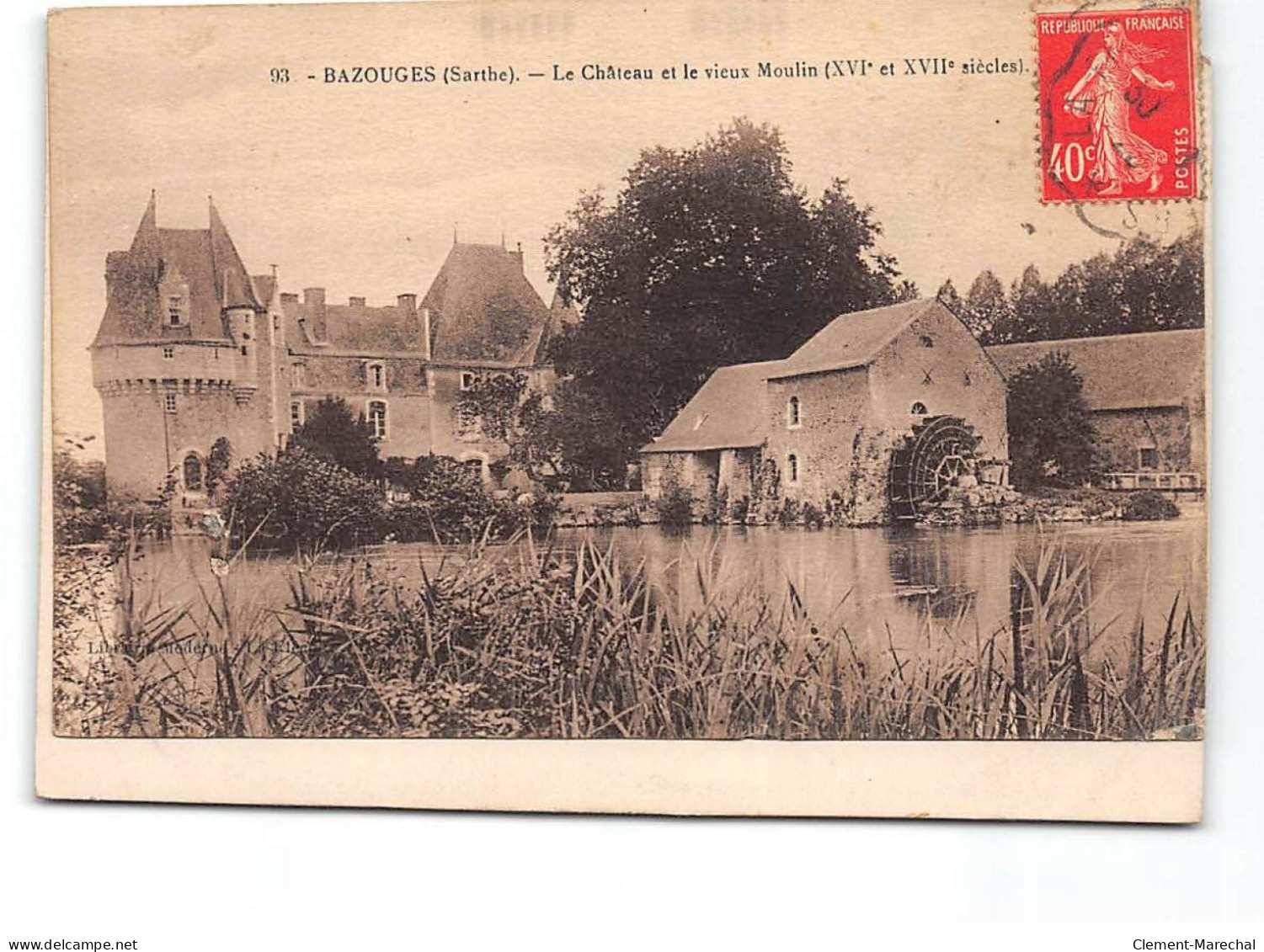 BAZOUGES - Le Château Et Le Vieux Moulin - état - Other & Unclassified