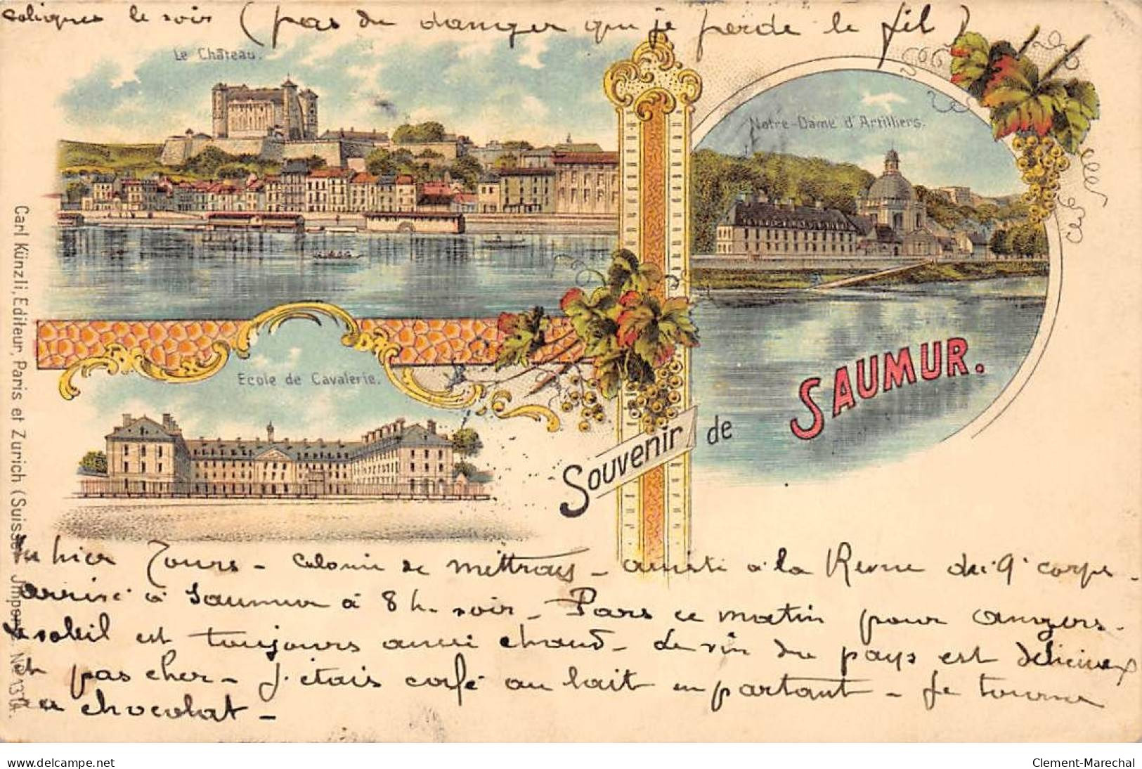 Souvenir De SAUMUR - Très Bon état - Saumur