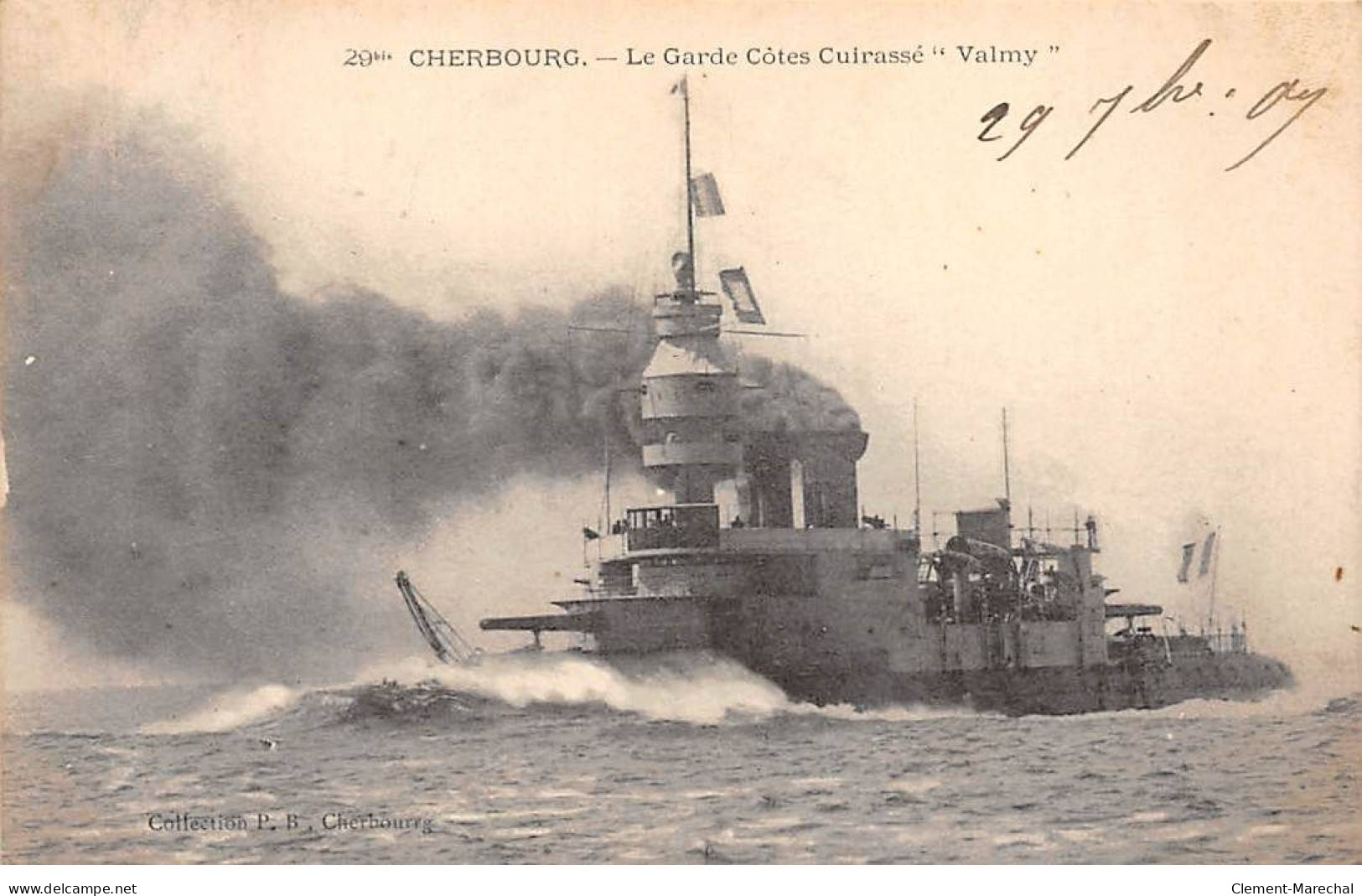 CHERBOURG - Le Garde Côtes Cuirassé " Valmy " - Très Bon état - Cherbourg