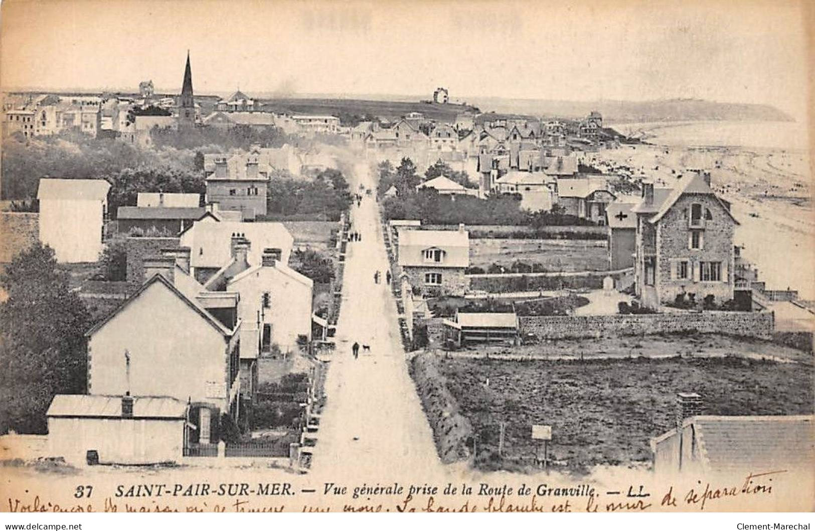 SAINT PAIR SUR MER - Vue Générale Prise De La Route De Granville - Très Bon état - Saint Pair Sur Mer