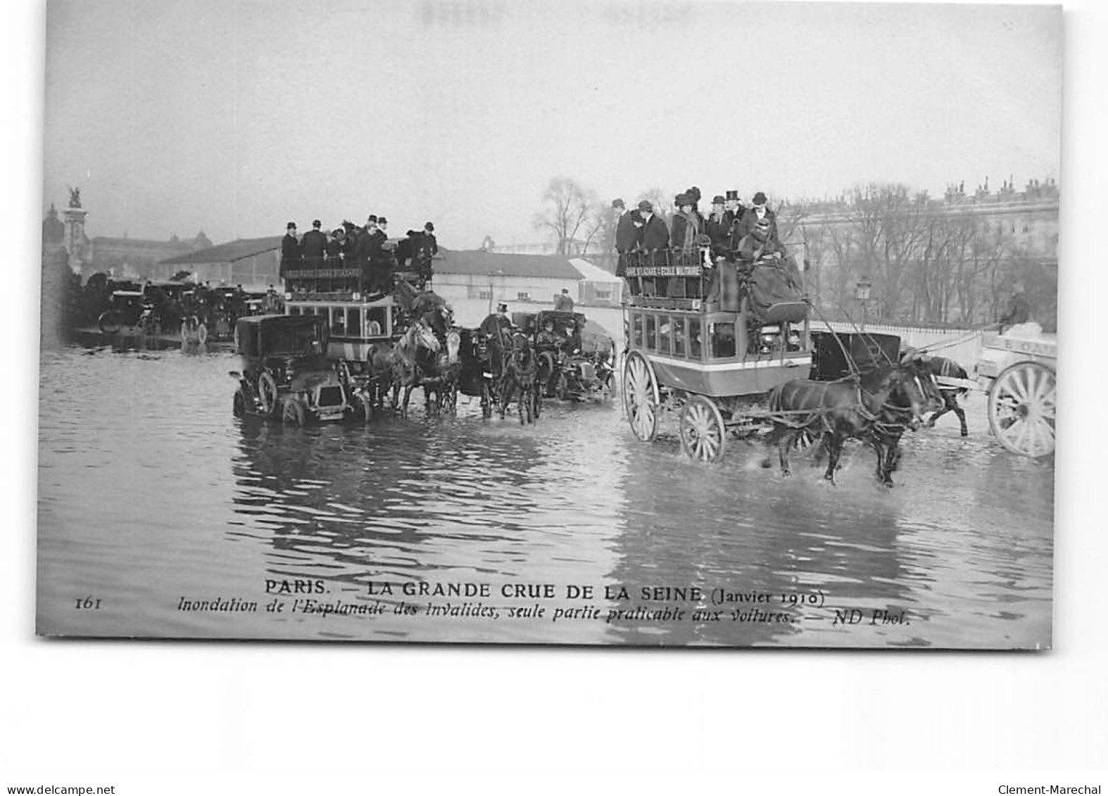 PARIS - La Grande Crue De La Seine - Janvier 1910 - Esplanade Des Invalides - Très Bon état - Überschwemmung 1910