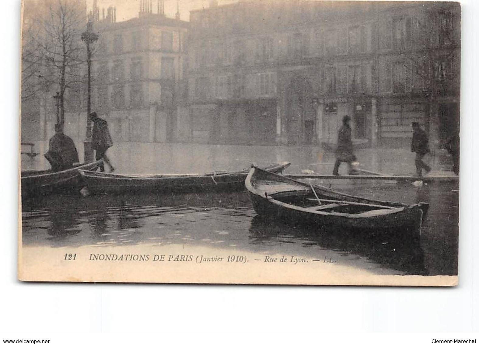 PARIS - Inondations De Paris - Janvier 1910 - Rue De Lyon - Très Bon état - Überschwemmung 1910