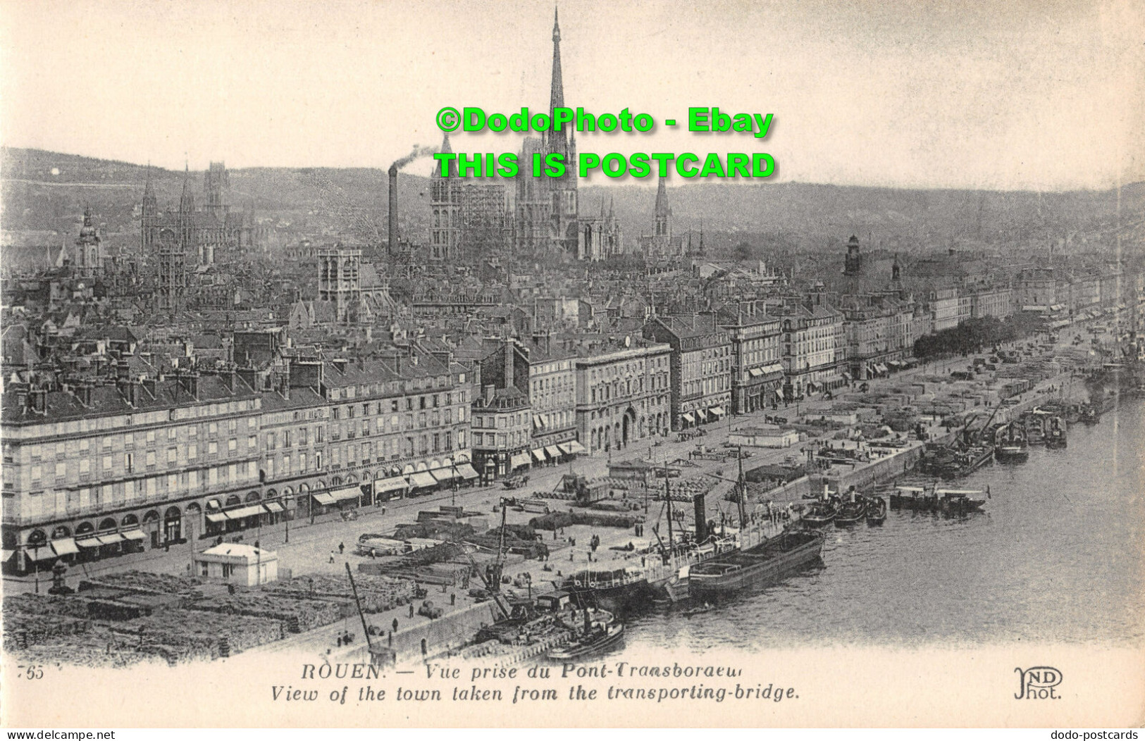 R453333 765. Rouen. Vue Prise Du Pont Transbordeau. View Of The Town Taken From - Mundo