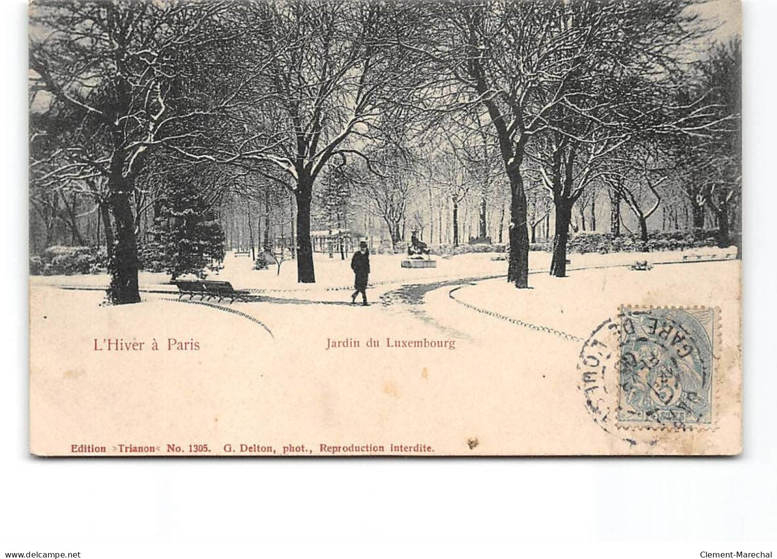 PARIS - L'Hiver à Paris - Jardin Du Luxembourg - Très Bon état - Parks, Gardens