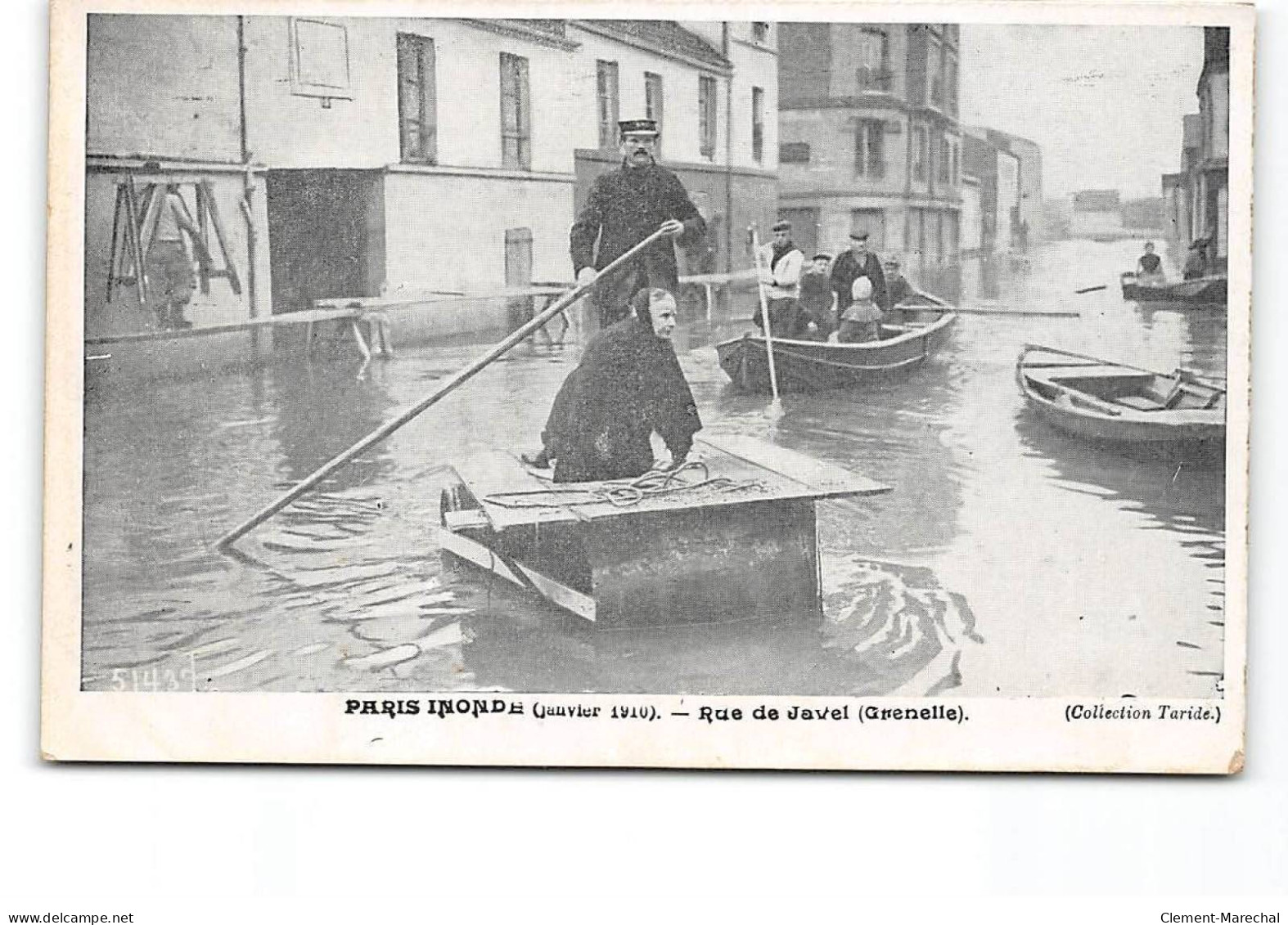 PARIS Inondé - Janvier 1910 - Rue De Javel - Grenelle - Très Bon état - Überschwemmung 1910