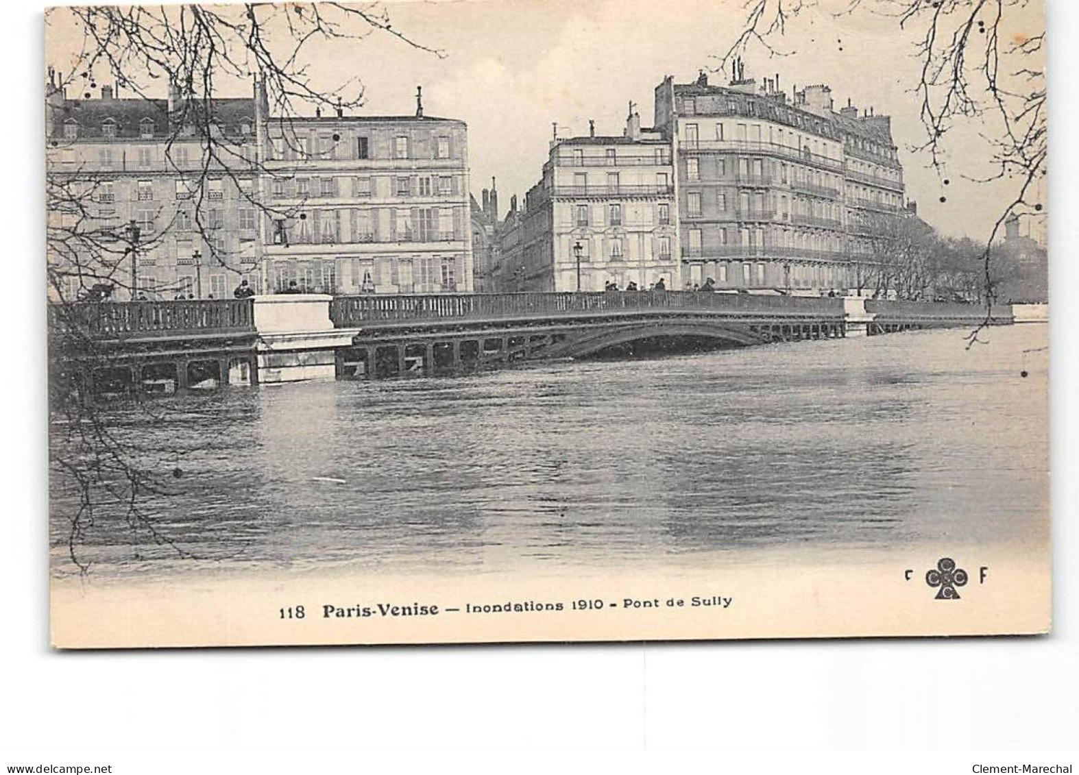 PARIS - Venise - Inondations 1910 - Pont De Sully - Très Bon état - Paris Flood, 1910