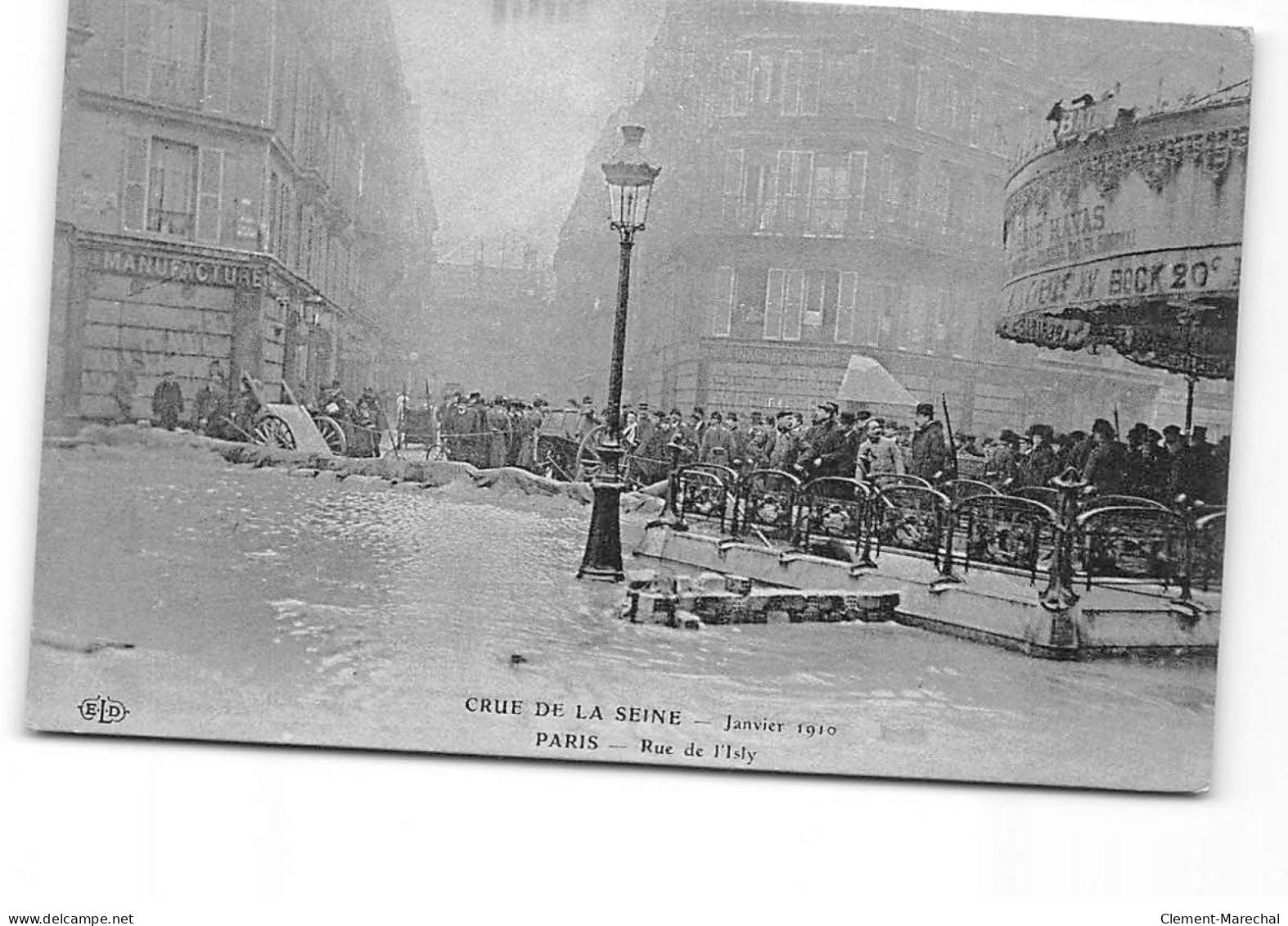 PARIS - Crue De La Seine - Janvier 1910 - Rue De L'Isly - Très Bon état - Inondations De 1910