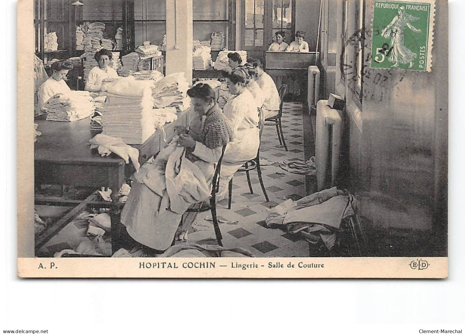 PARIS - Hôpital Cochin - Lingerie - Salle De Couture - Très Bon état - Health, Hospitals