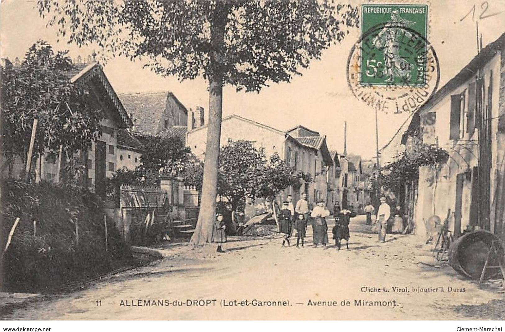 ALLEMANS DU DROPT - Avenue De Miramont - Très Bon état - Other & Unclassified