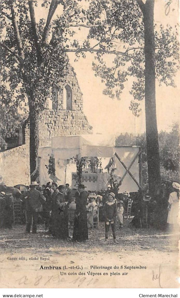 AMBRUS - Pèlerinage Du 8 Septembre - Un Coin De Vêpres En Plein Air - état - Autres & Non Classés