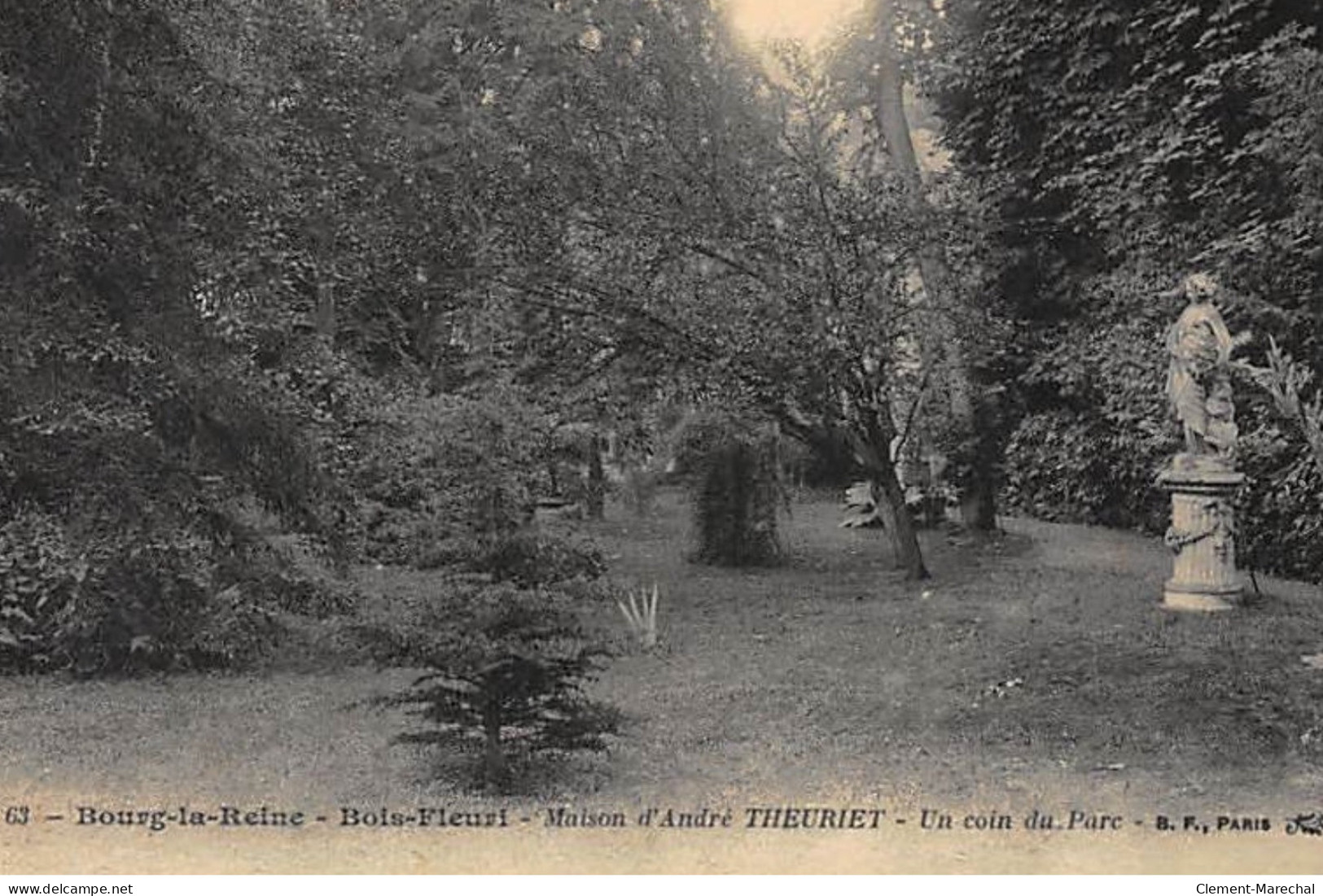 BOURG LA REINE : Maison D'André Theuriet, Un Coin Du Parc - Très Bon état - Bourg La Reine