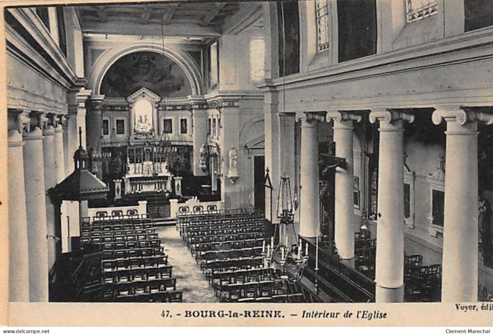 BOURG LA REINE : Intérieur De L'Eglise - Très Bon état - Bourg La Reine