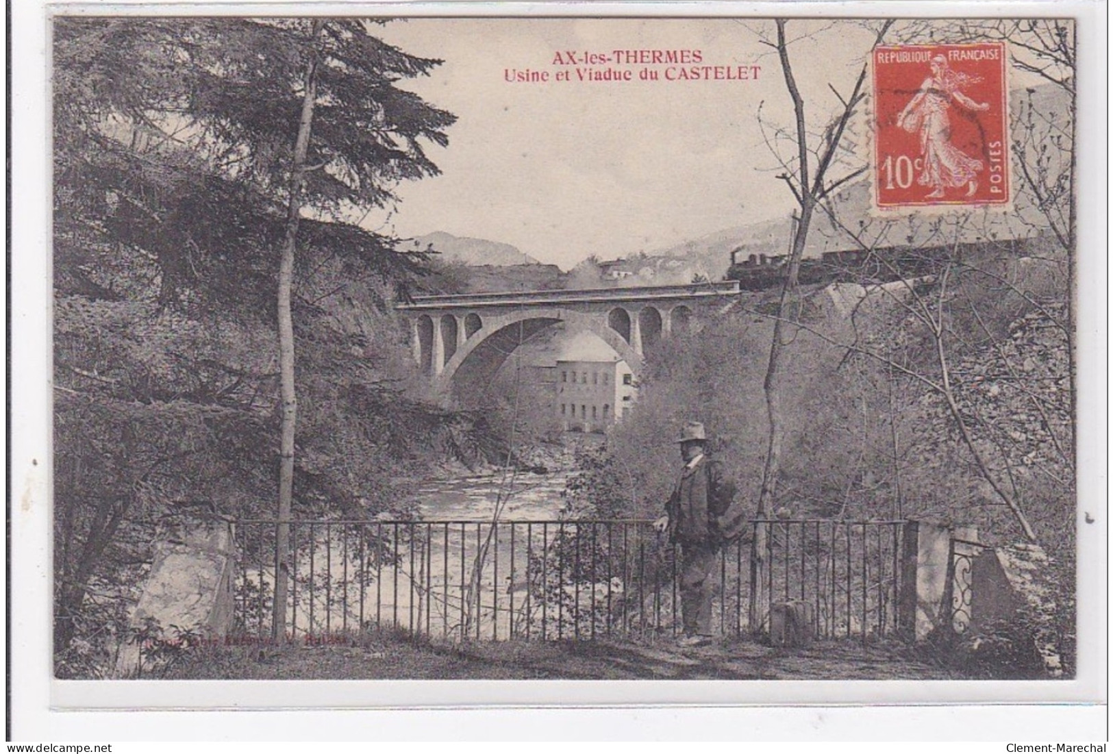 AX-les-THERMES : Usine Et Viaduc De Castelet - Tres Bon Etat - Ax Les Thermes