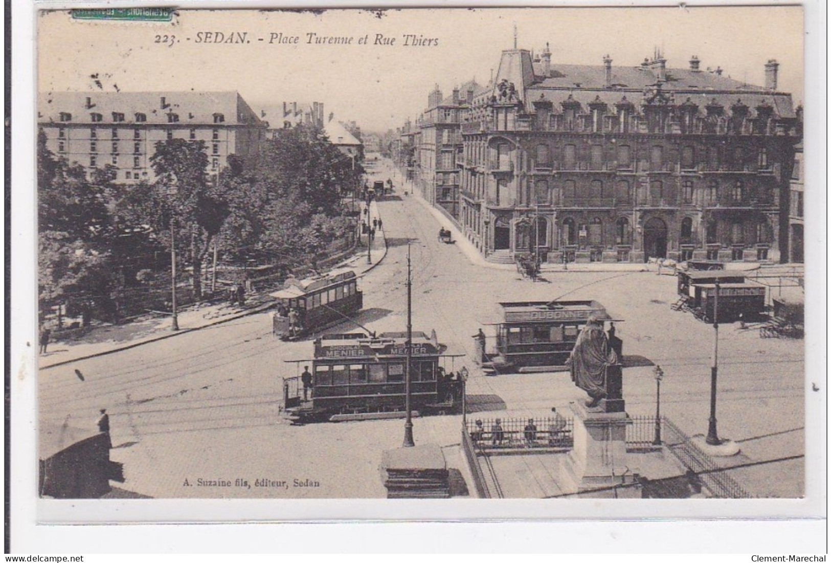SEDAN : Place Turenne Et Rue Thiers - Tres Bon Etat - Sedan