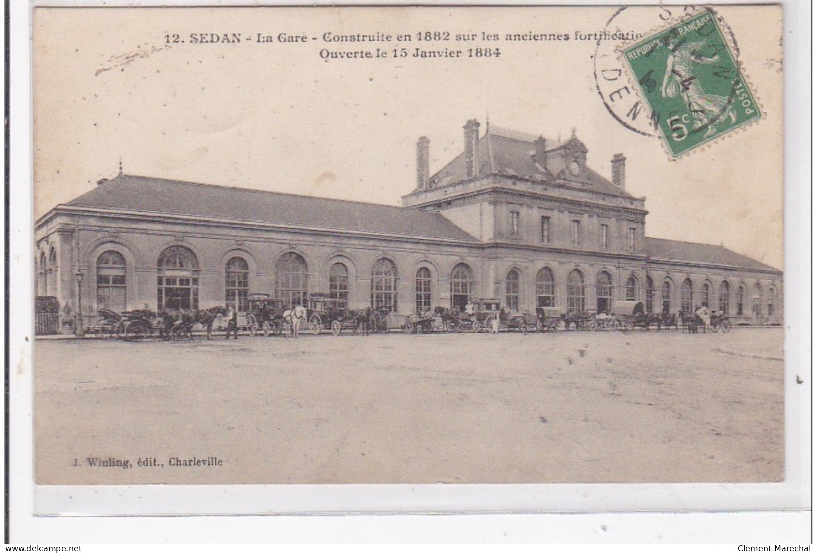 SEDAN : La Gare, Construite En 1882 Sur Les Anciennes Fortification Ouverte Le 15 Janvier 1884 - Tres Bon Etat - Sedan