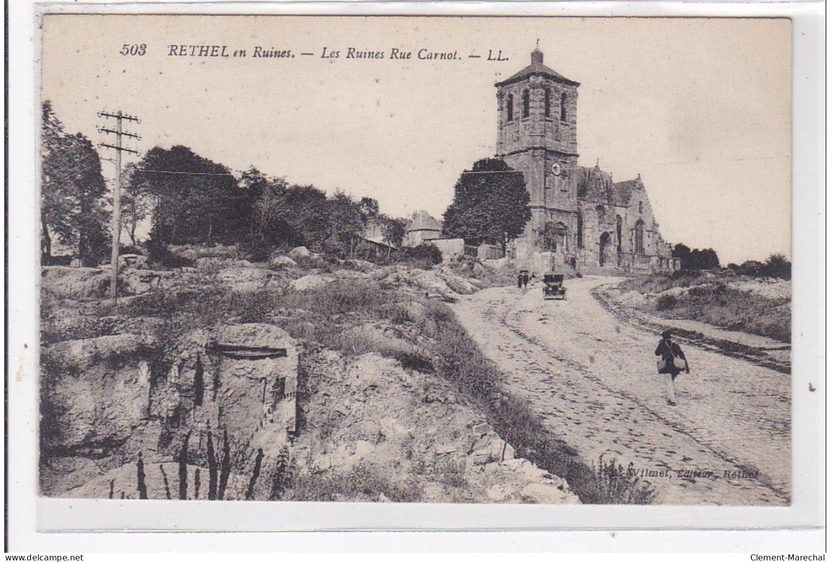 RETHEL : Les Ruines Rue Carnot - Tres Bon Etat - Rethel