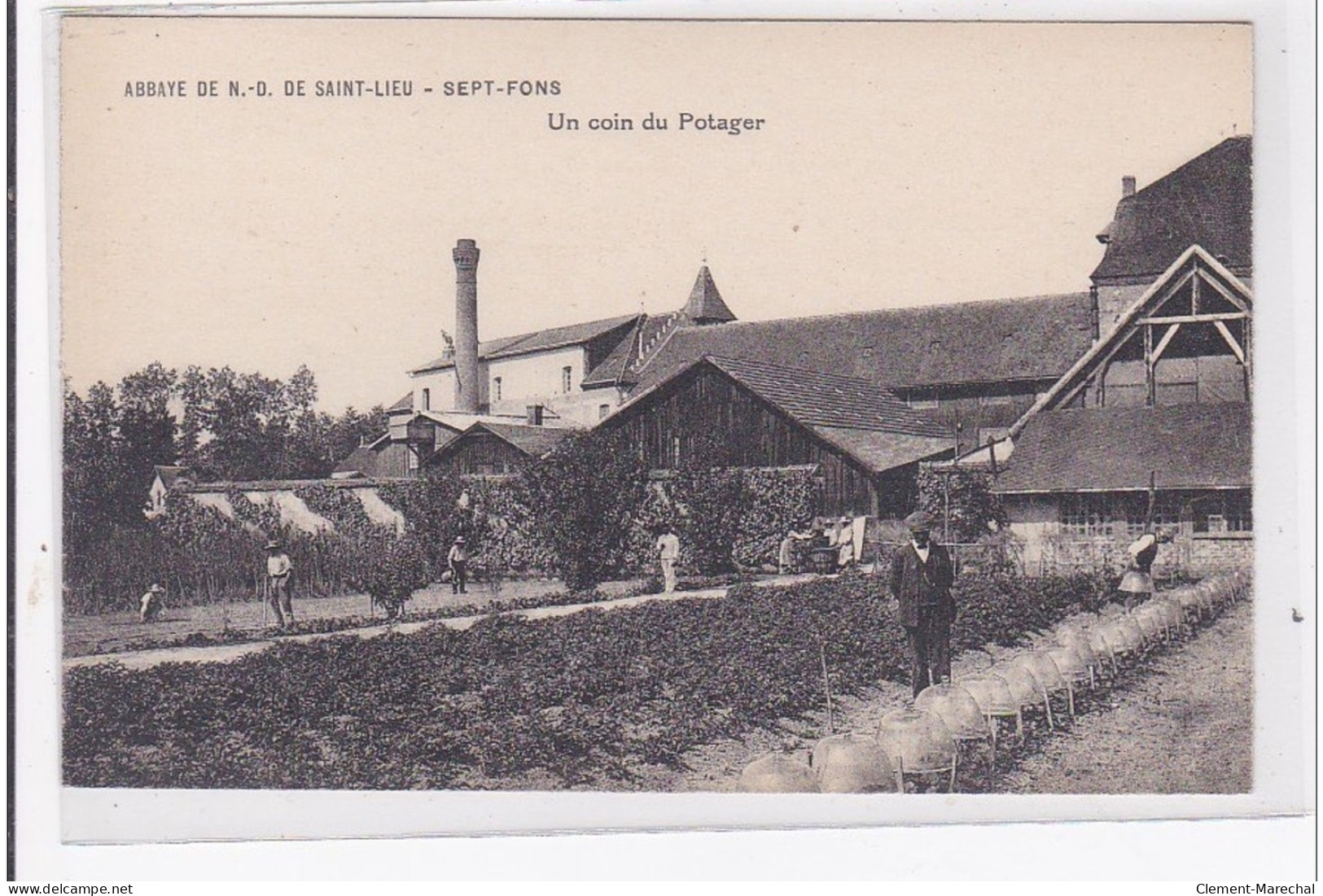 St-LIEU-SEPT-FONS : Abbaye De N.d De St-lieu, Un Coin Du Potager - Tres Bon Etat - Autres & Non Classés