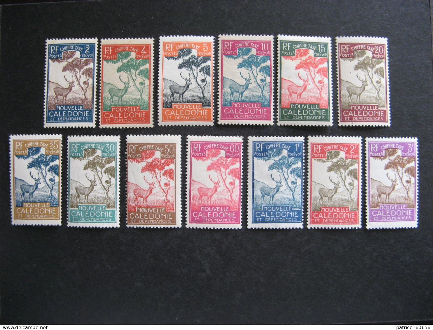 Nouvelle-Calédonie: Série De Timbres-Taxe N° 26 Au N° 38, Neufs X . - Timbres-taxe