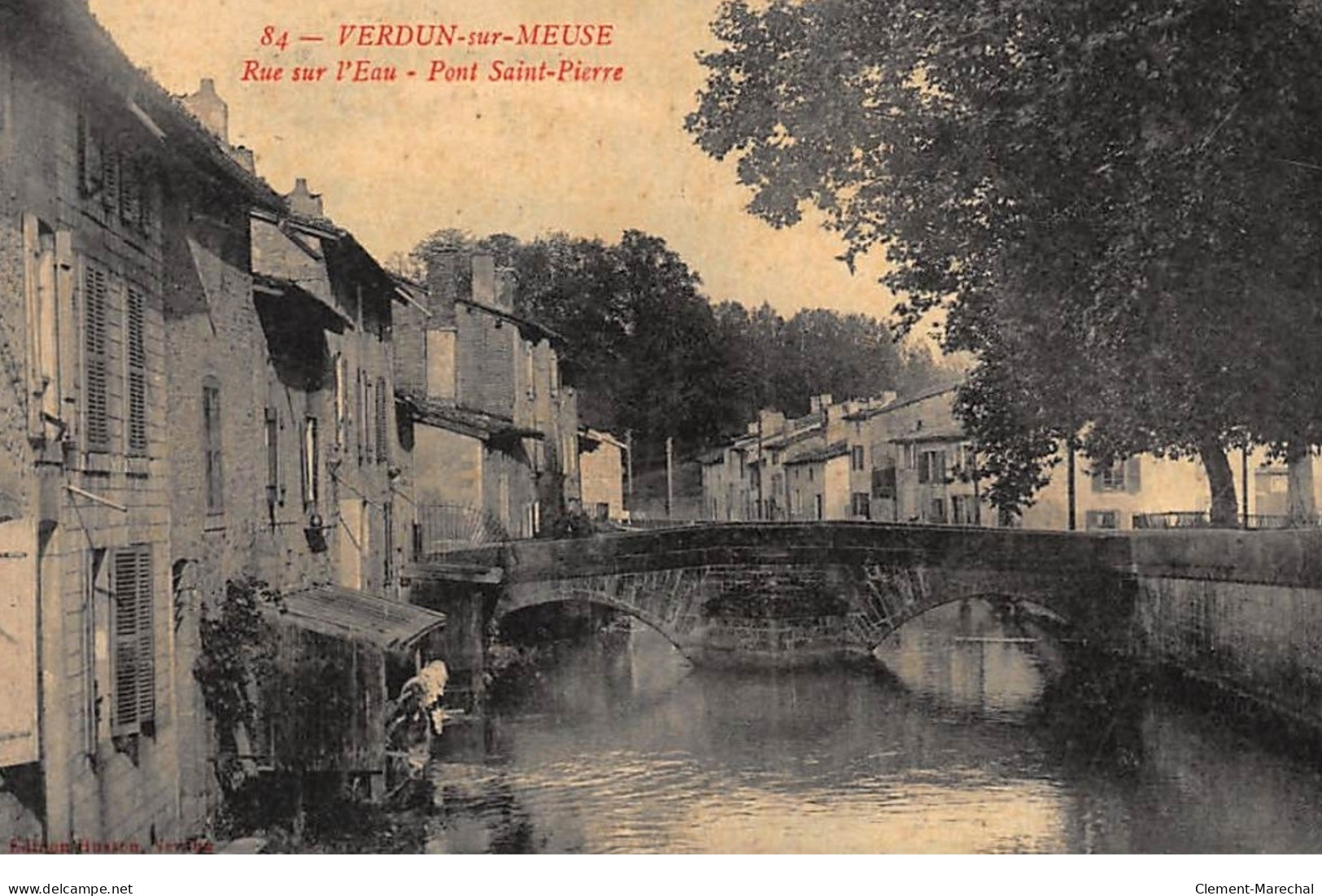 VERDUN-sur-MEUSE : Rue Sur L'eau Pont Saint-pierre - Tres Bon Etat - Verdun