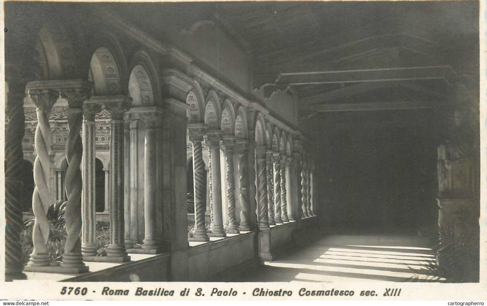 Postcard Italy Rome Basilica S. Paolo Chiostro Cosmatesco - Otros Monumentos Y Edificios