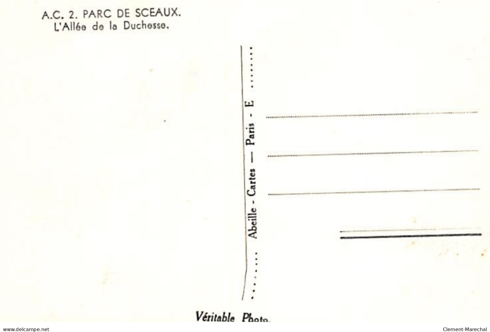 SCEAUX : L'Allée De La Duchesse - Très Bon état - Sceaux