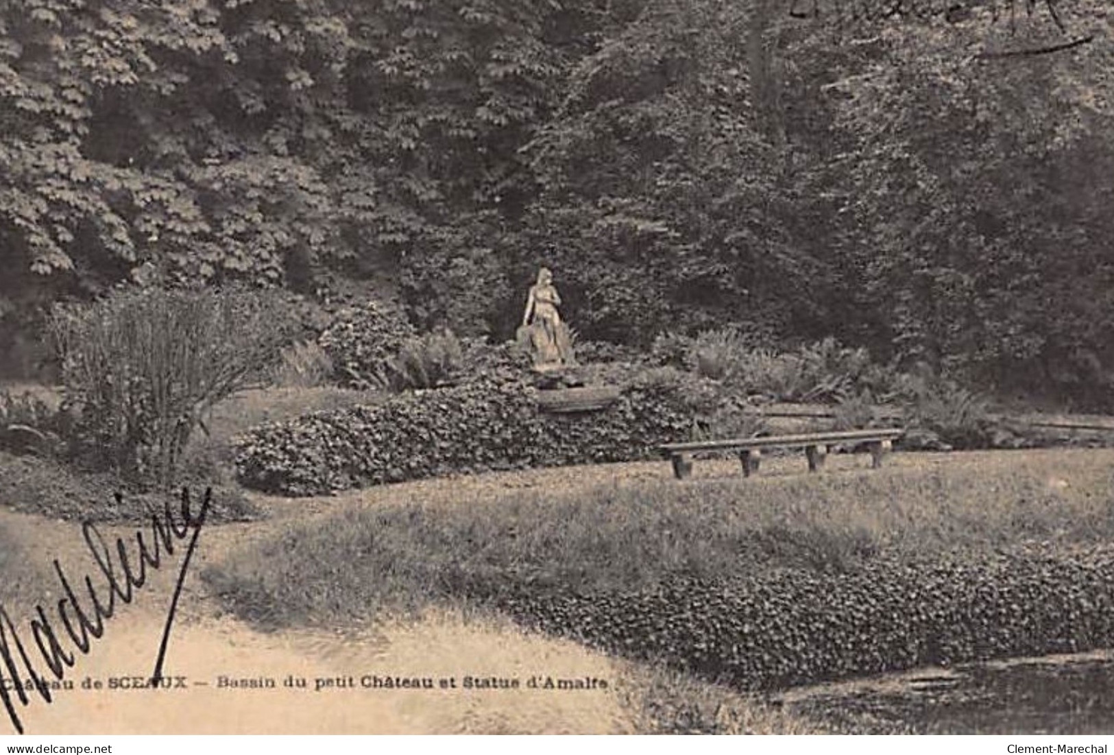 SCEAUX : Bassin Du Petit Château Et Statue D'Amalte - Très Bon état - Sceaux