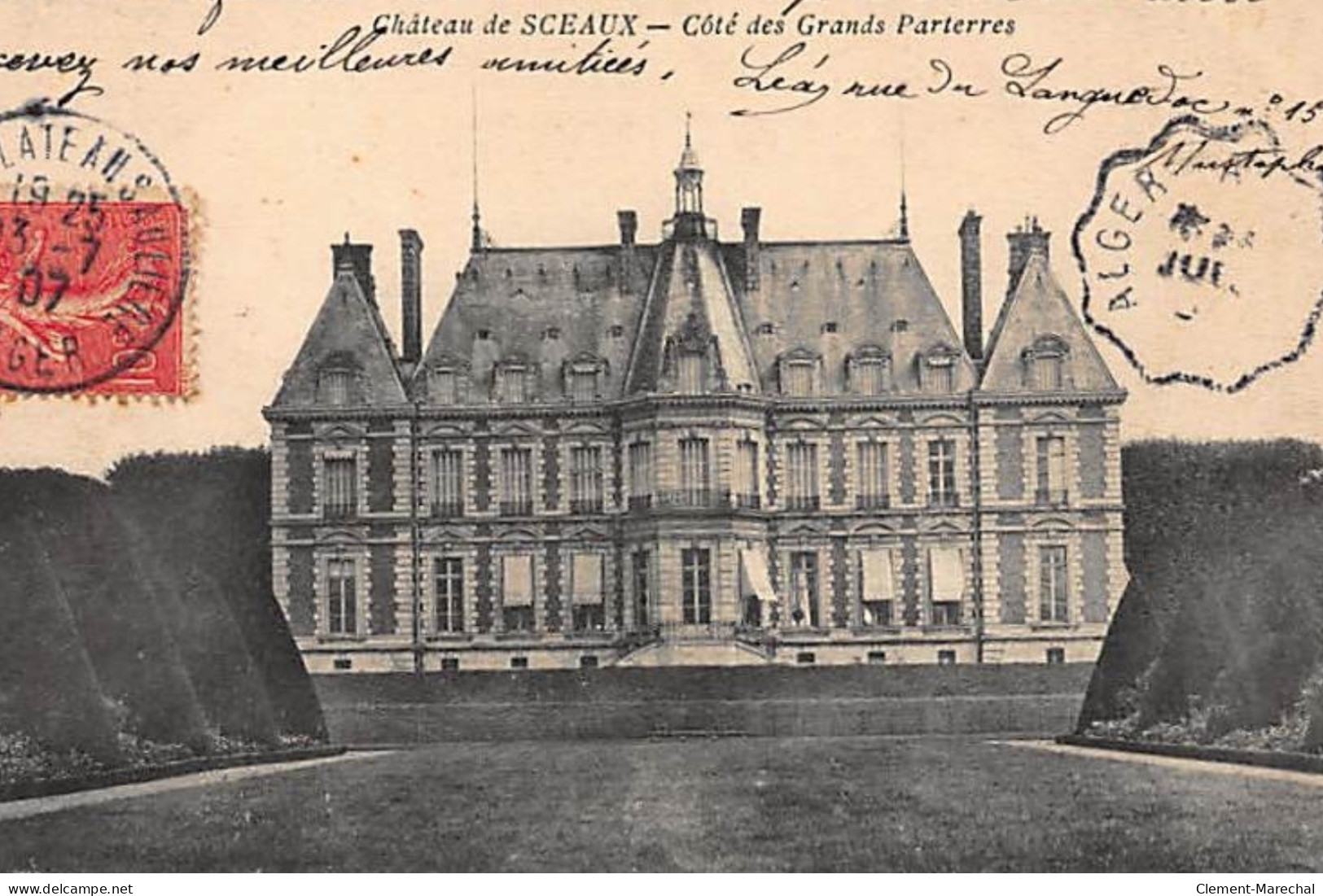 SCEAUX : Le Château, Côté Des Grands Parterres - Très Bon état - Sceaux