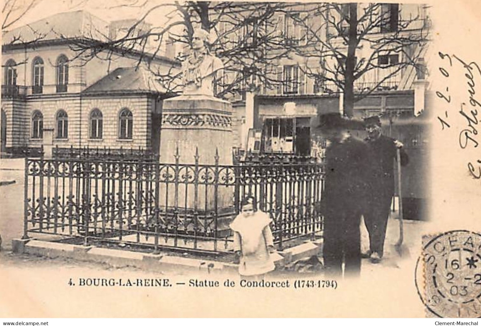 BOURG LA REINE : Statue De Condorcet - Très Bon état - Bourg La Reine