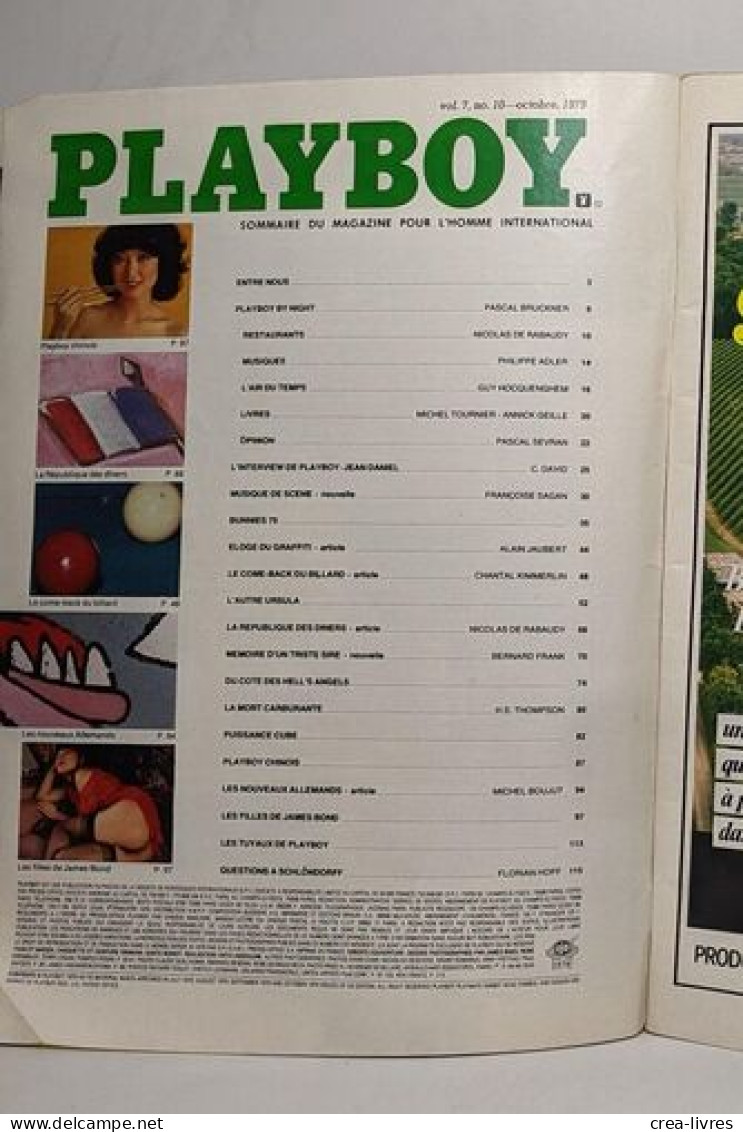 Playboy - Octobre 1979 - Sin Clasificación