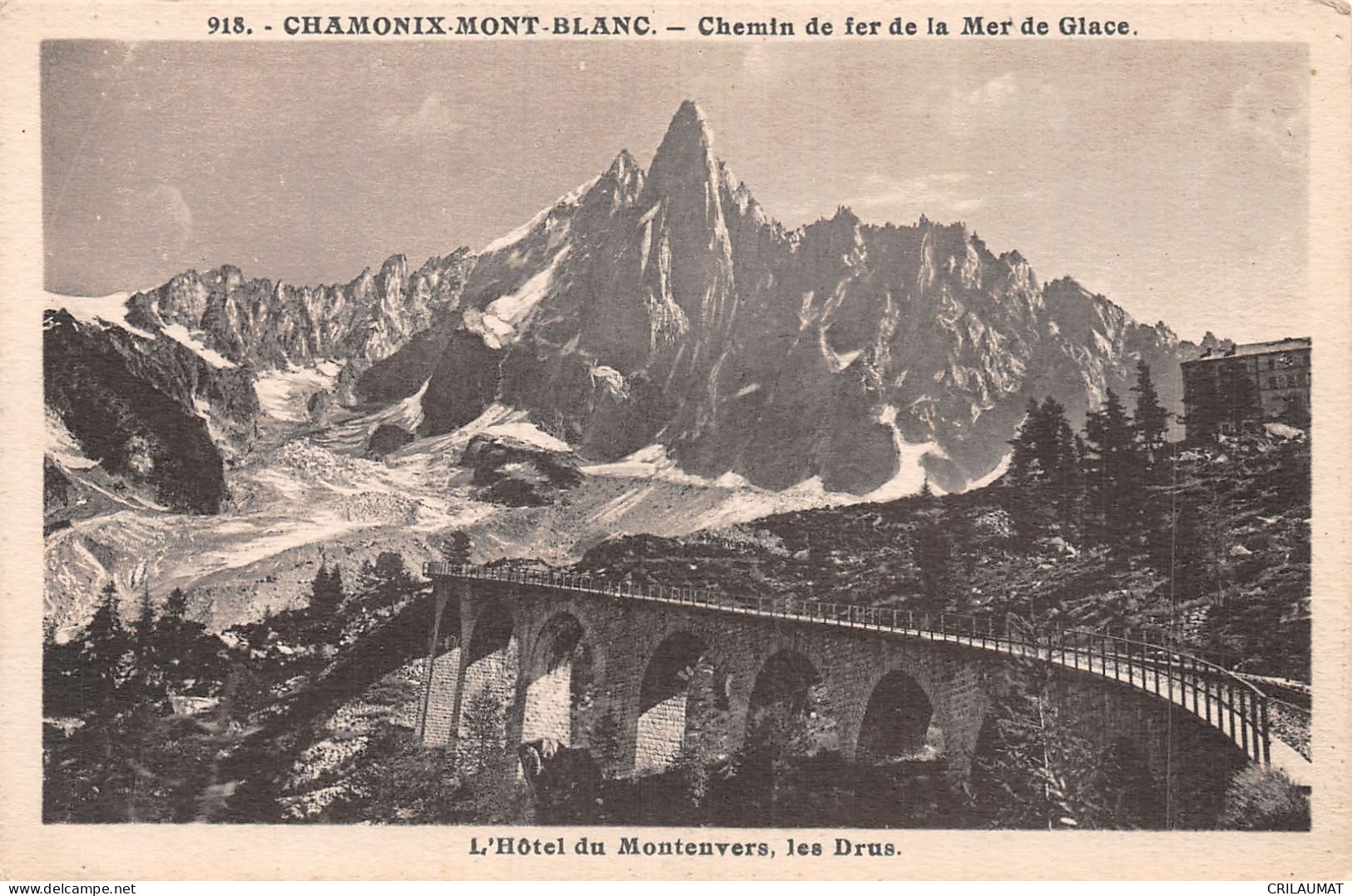 74-CHAMONIX MONT BLANC LES DRUS-N°5148-B/0053 - Chamonix-Mont-Blanc