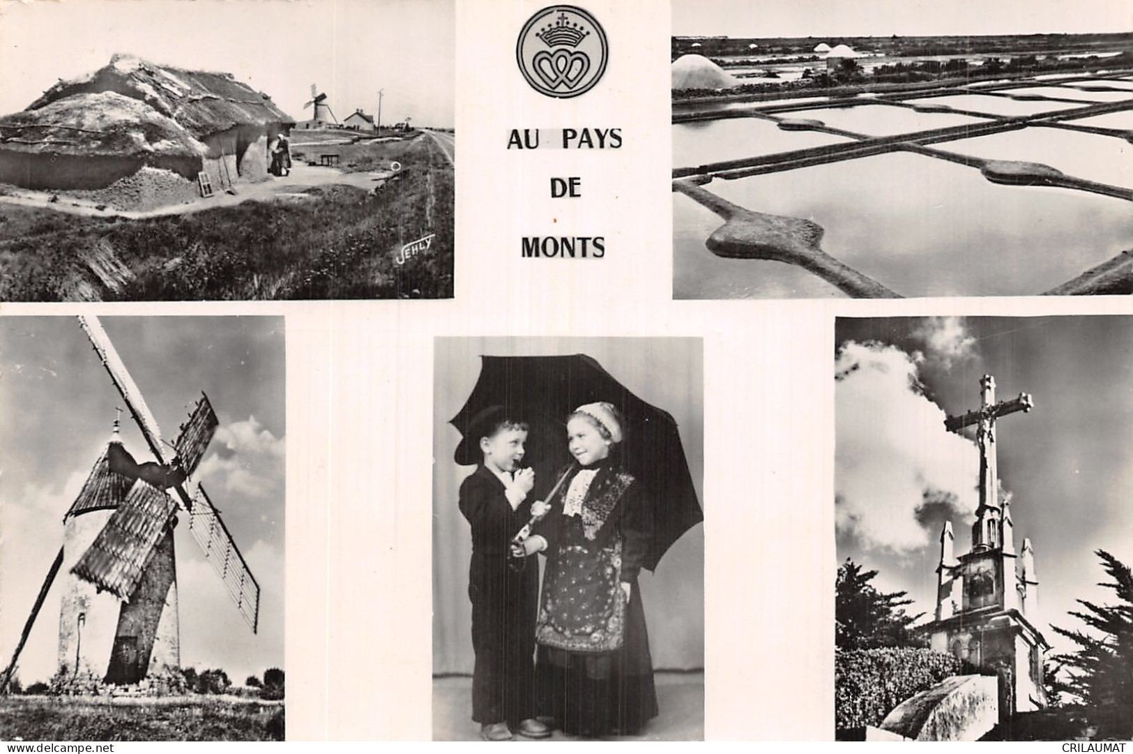 85-VENDEE FOLKLORE PAYS DE MONTS-N°5148-B/0037 - Other & Unclassified