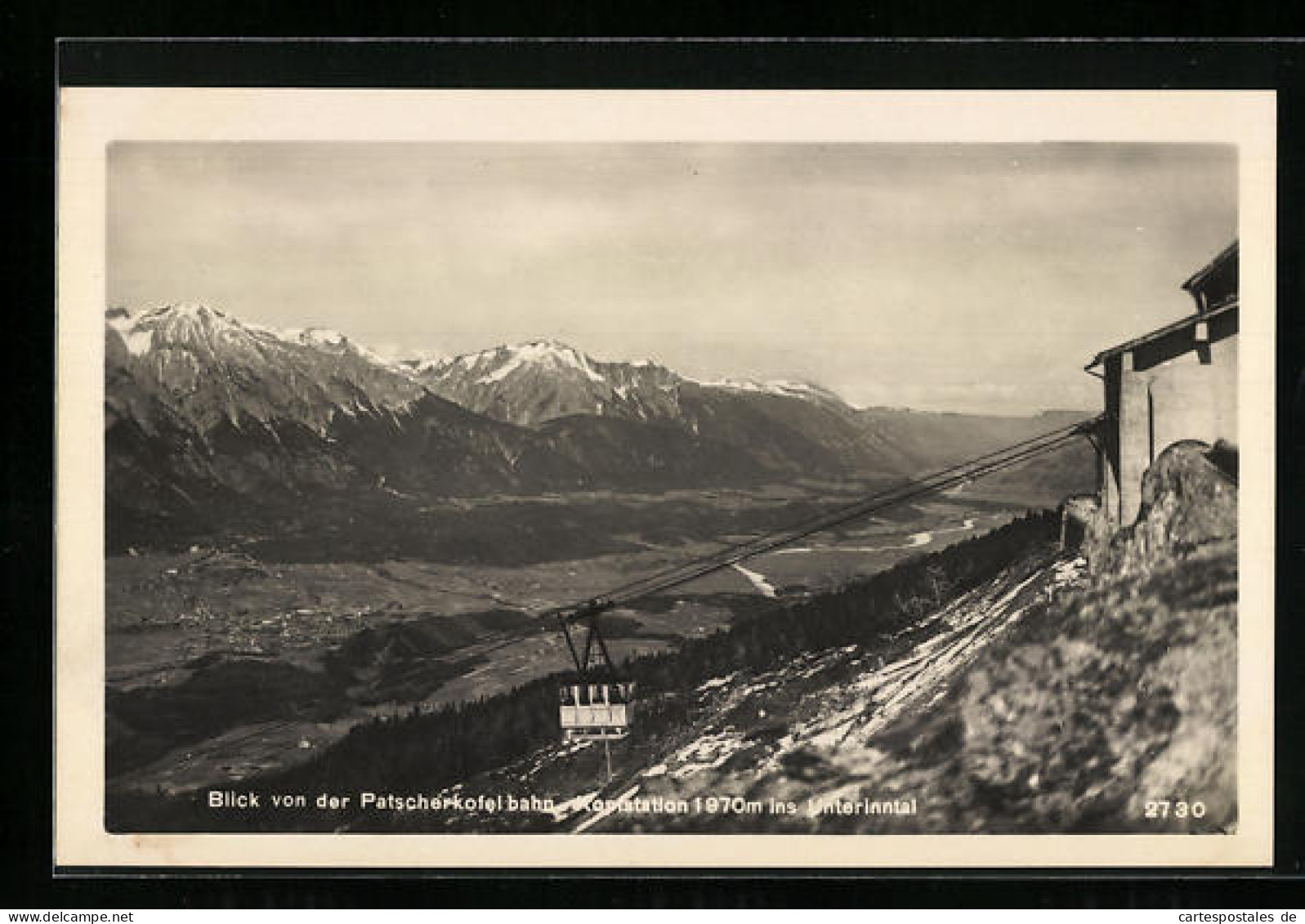 AK Blick Von Der Patscherkofelbahn-Kopfstation Ins Unterinntal  - Seilbahnen