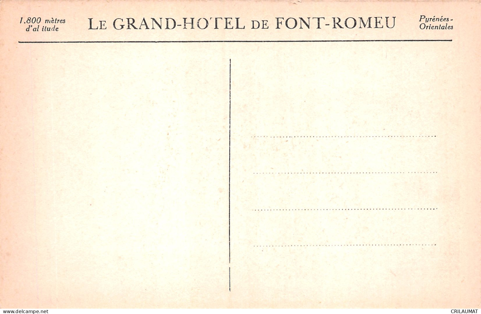 66-FONT ROMEU-N°5148-A/0263 - Other & Unclassified