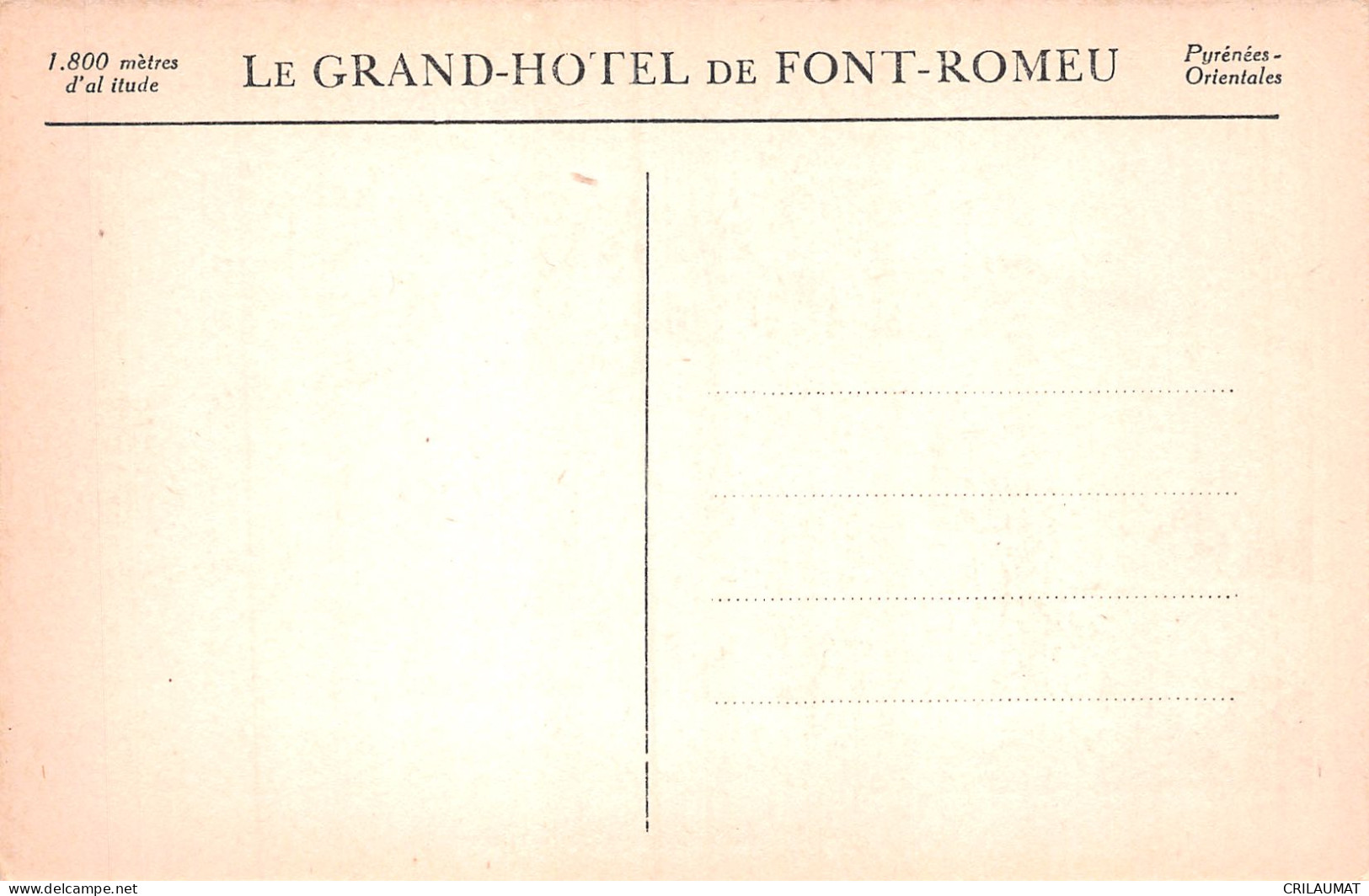 66-FONT ROMEU-N°5148-A/0265 - Other & Unclassified