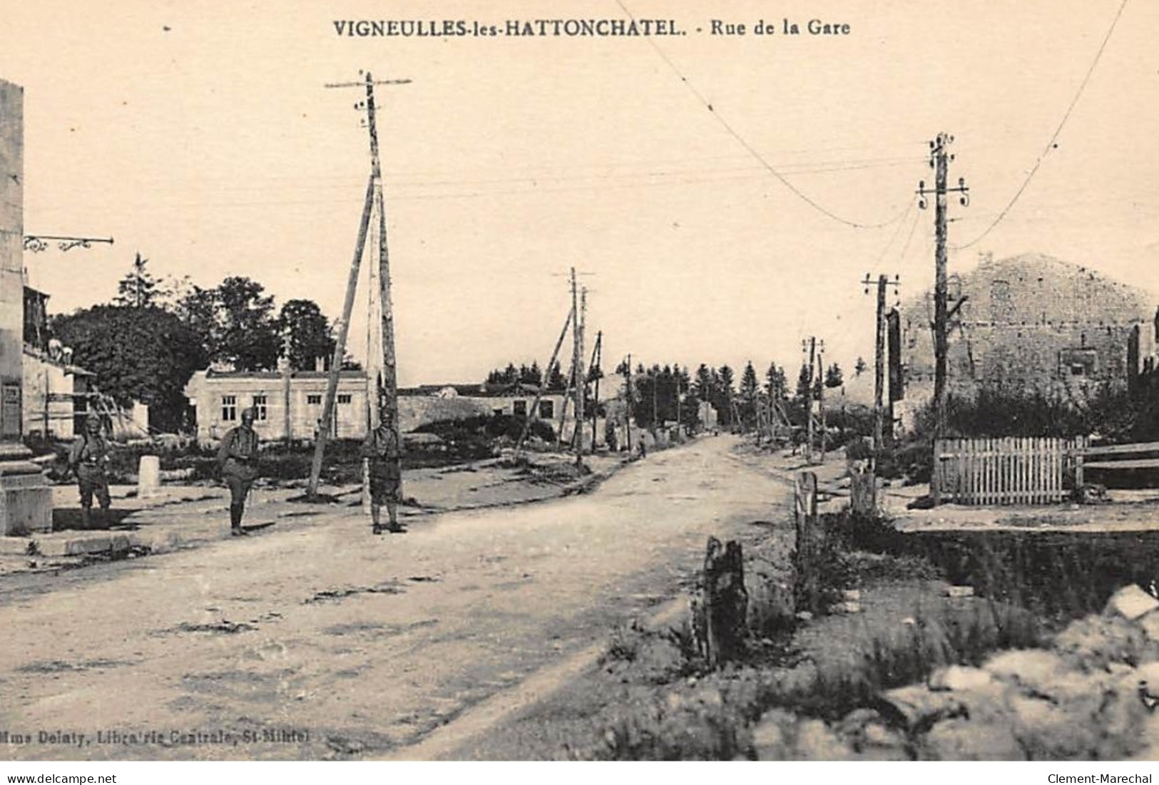 VIGNEULLES-les-HATTONCHATEL : Rue De La Gare - Tres Bon Etat - Other & Unclassified