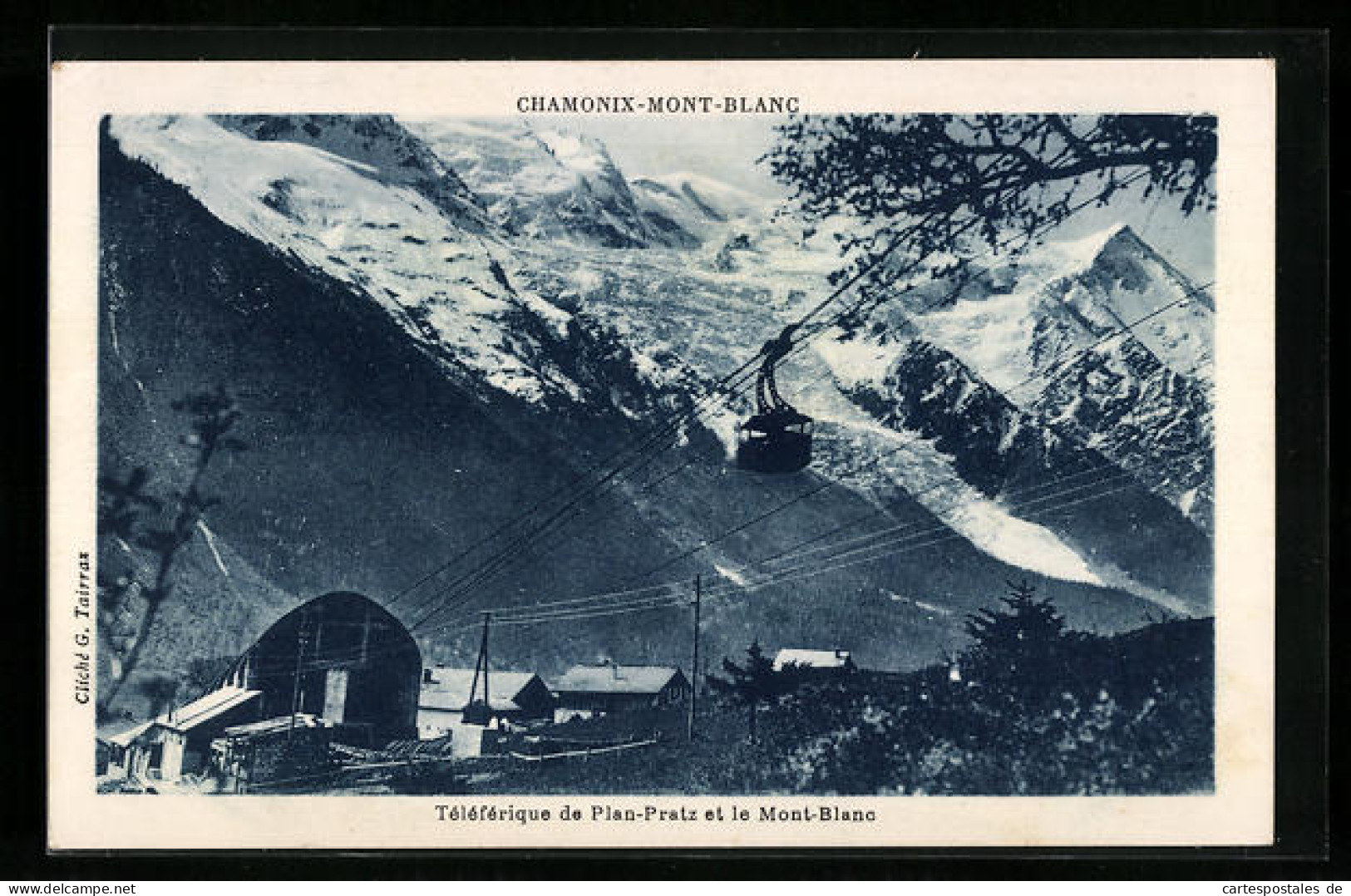 AK Chamonix-Mont-Blanc, Téléférique De Plan-Pratz Et Le Mont-Blanc  - Seilbahnen