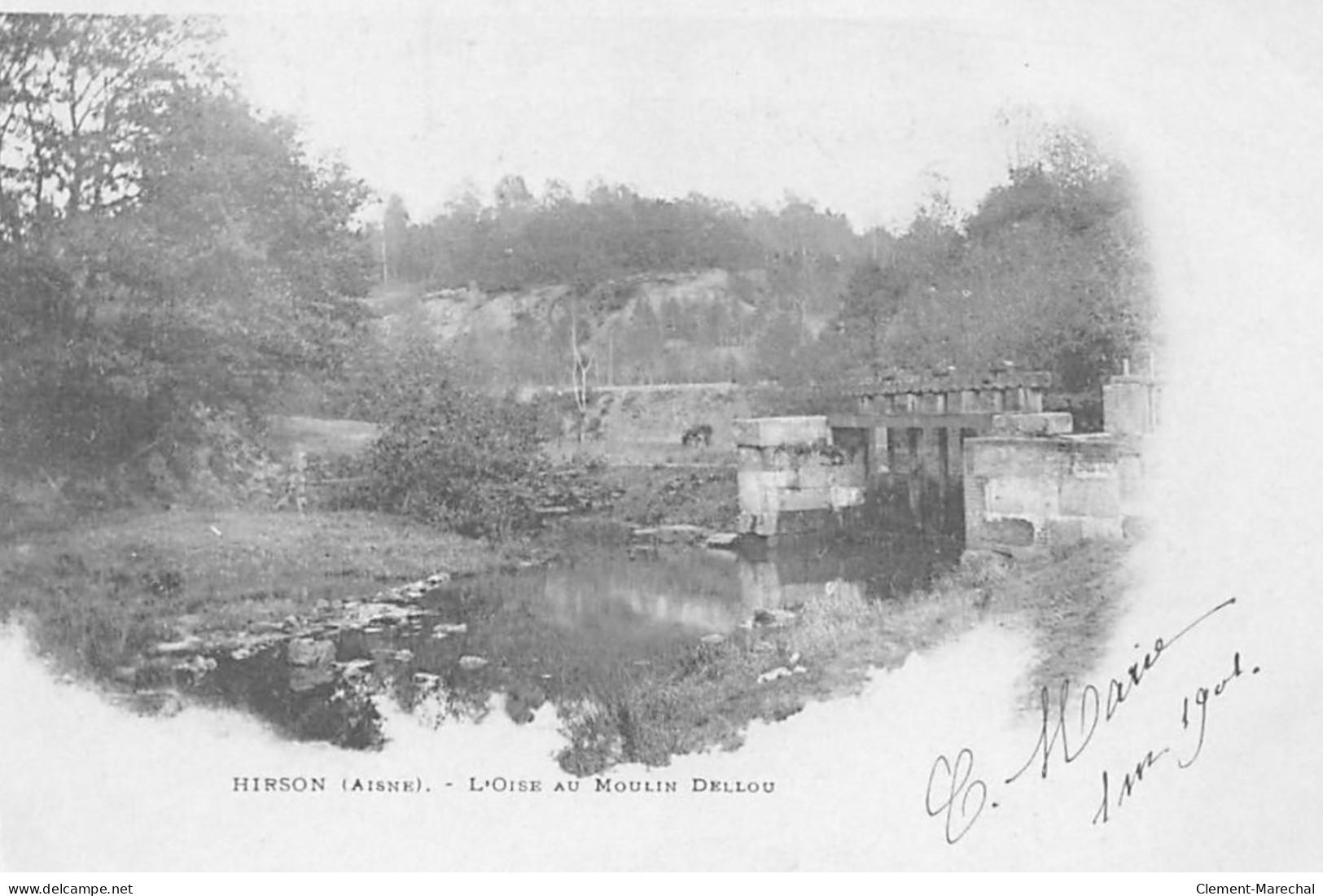 HIRSON : L'oise Au Moulin Dellou - Etat - Hirson