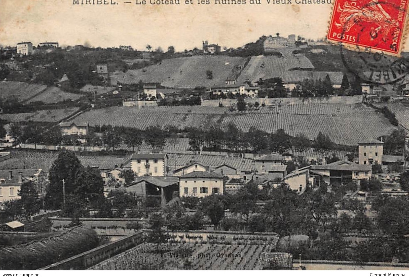 MIRIBEL : Le Coteau Et Les Ruines Du Vieux Chateau - Tres Bon Etat - Unclassified