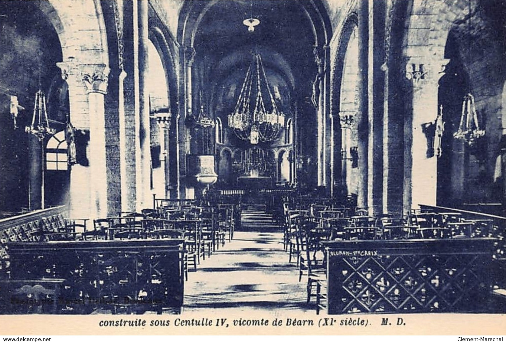 ORLONS-Ste-MARIE : Interieiur De L'eglise Ste-croix (monument Historique) - Tres Bon Etat - Oloron Sainte Marie