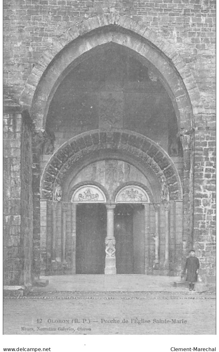 ORLONS-Ste-MARIE : Porche De L'eglise Ste-marie - Tres Bon Etat - Oloron Sainte Marie