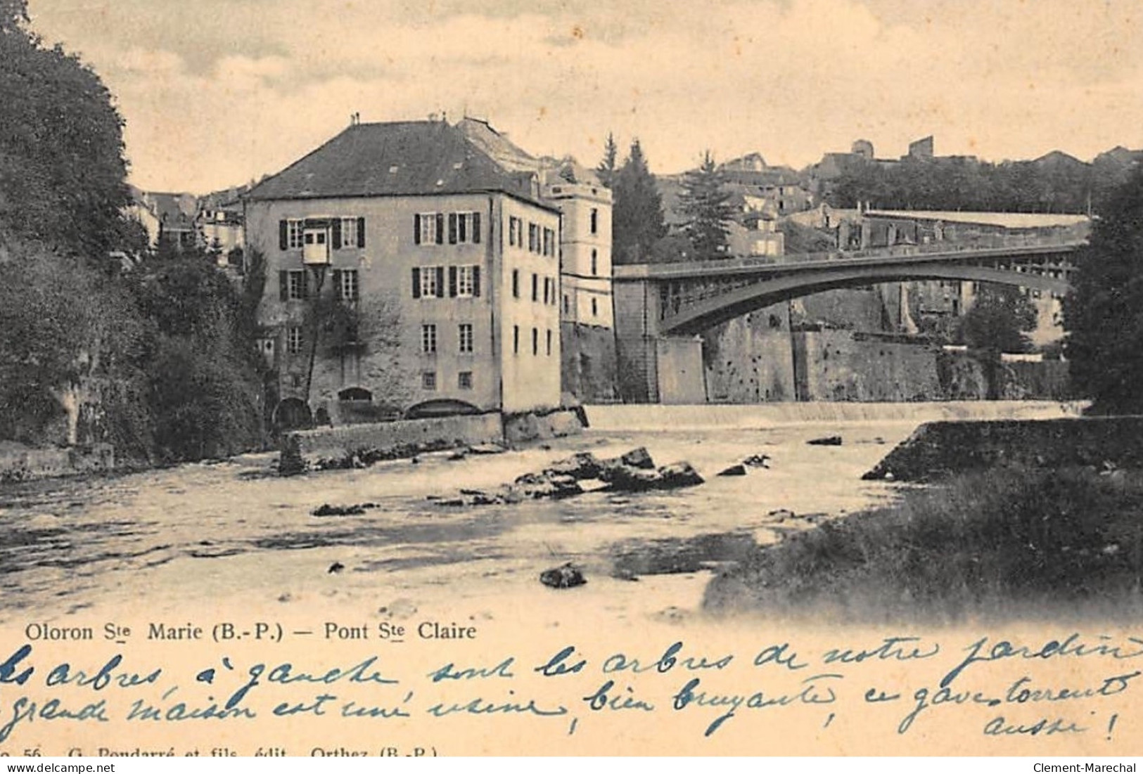 ORLONS-Ste-MARIE : Pont Ste-claire - Etat - Oloron Sainte Marie